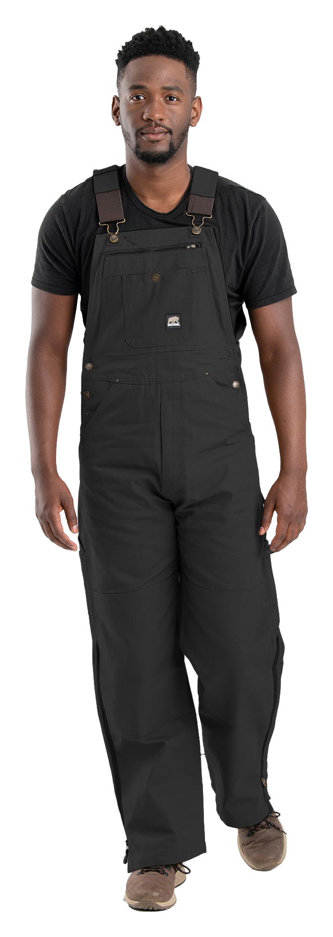 Image of Berne Heritage Unlined Duck Bib Overalls - Black - 32 x 30