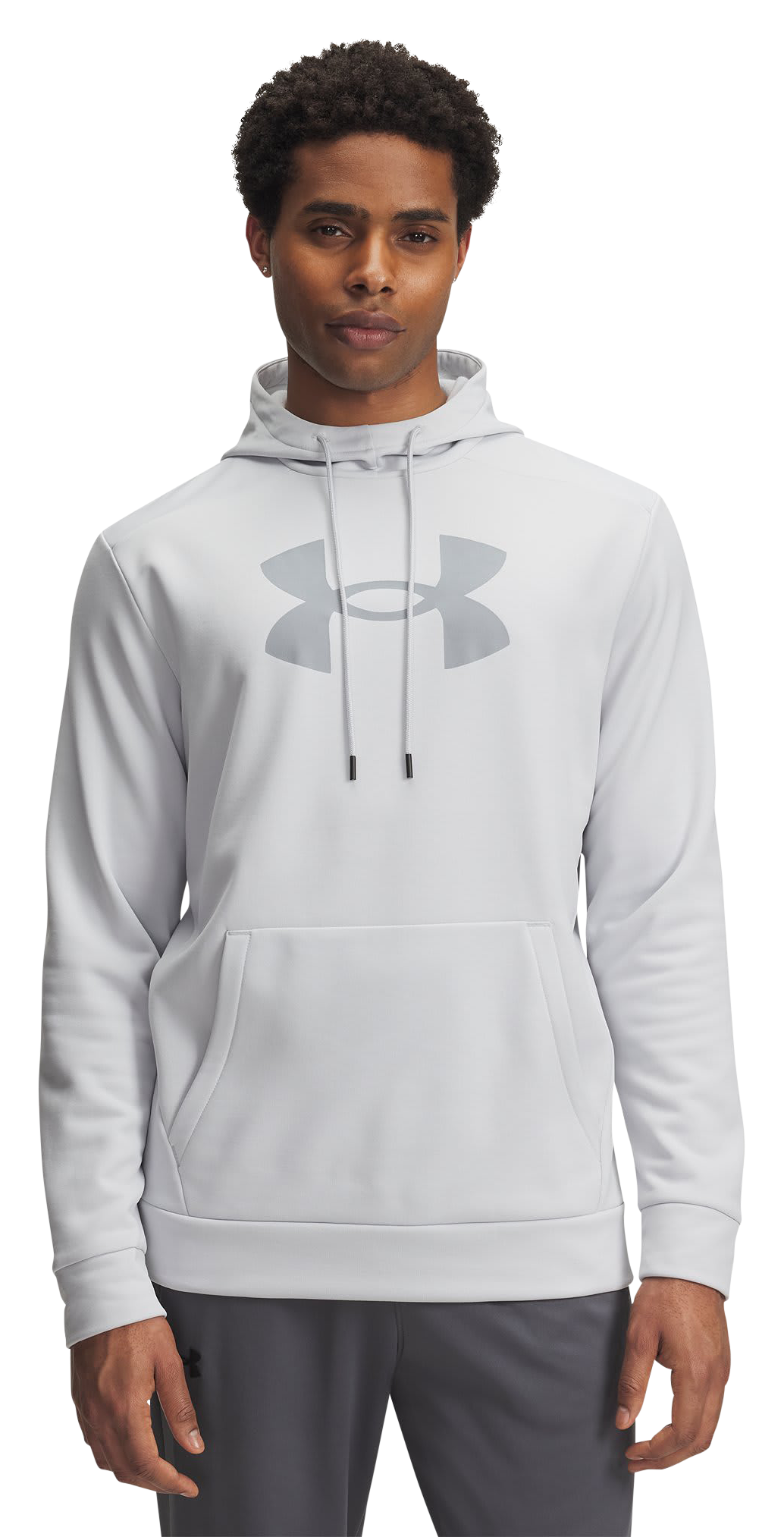 Image of Under Armour Fleece Big Logo HD Hoodie - Halo Gray/Steel - 3XL