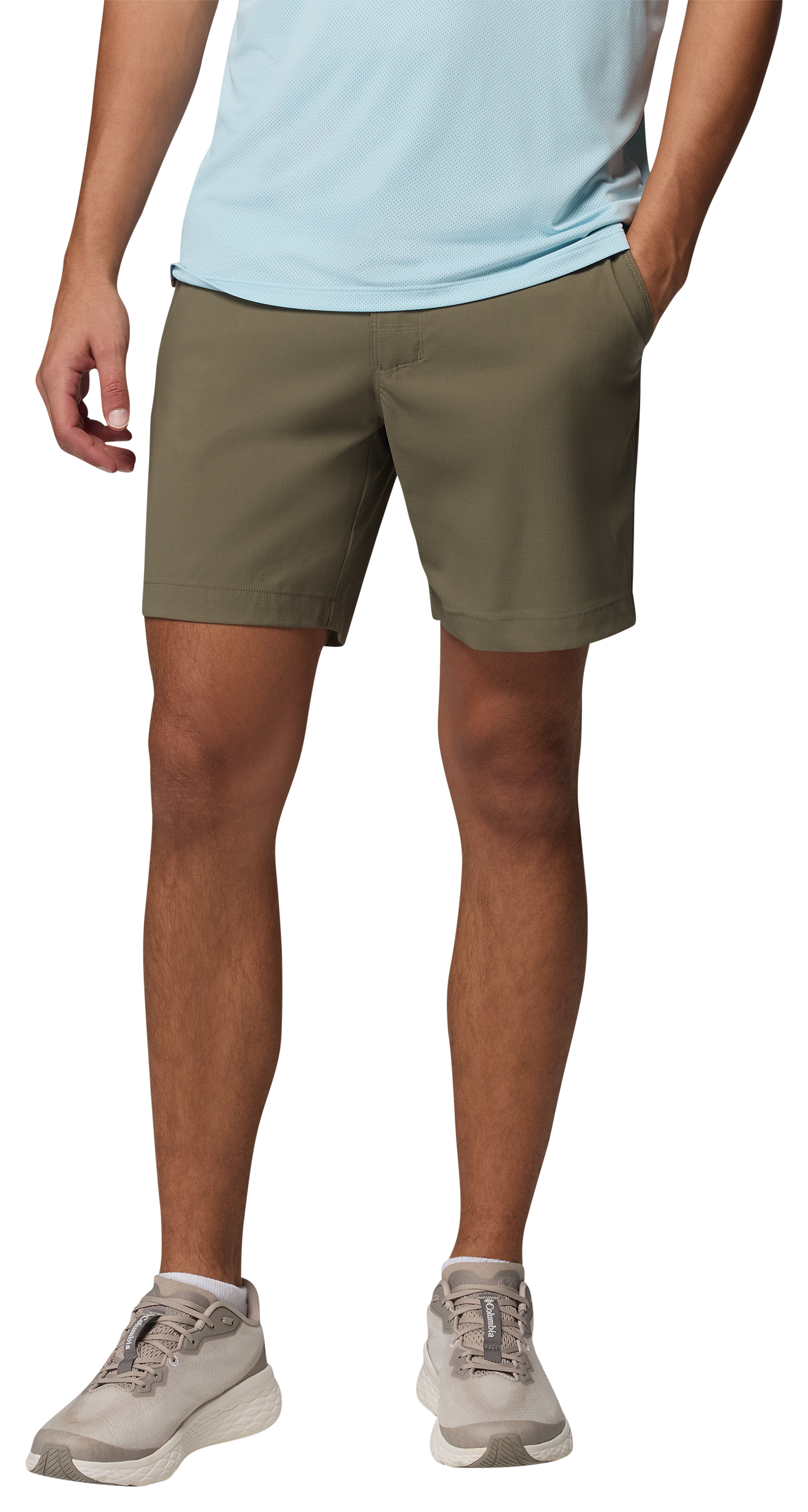 Image of Columbia Tech Trail Utility Shorts - Stone Green