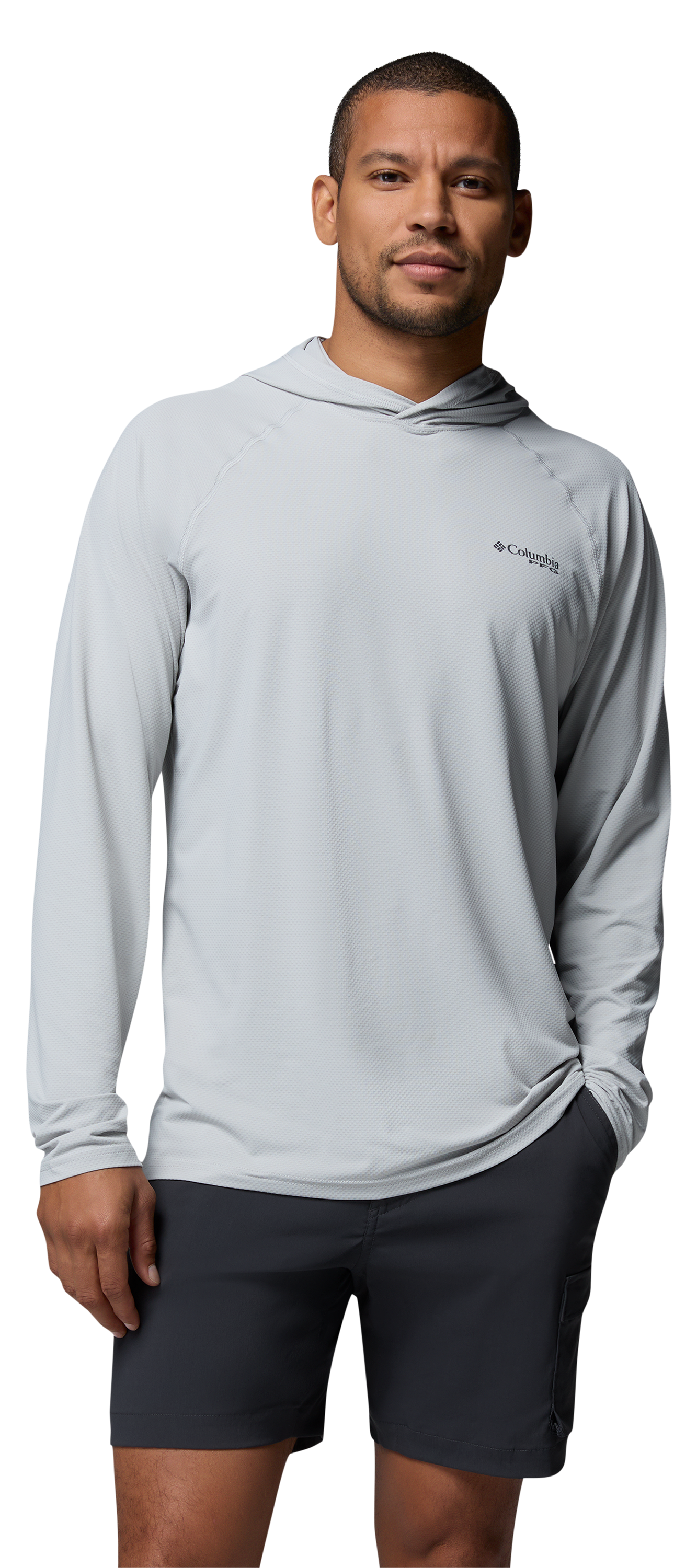 Image of Columbia PFG Solar Stream II Hoodie - Cool Grey - M