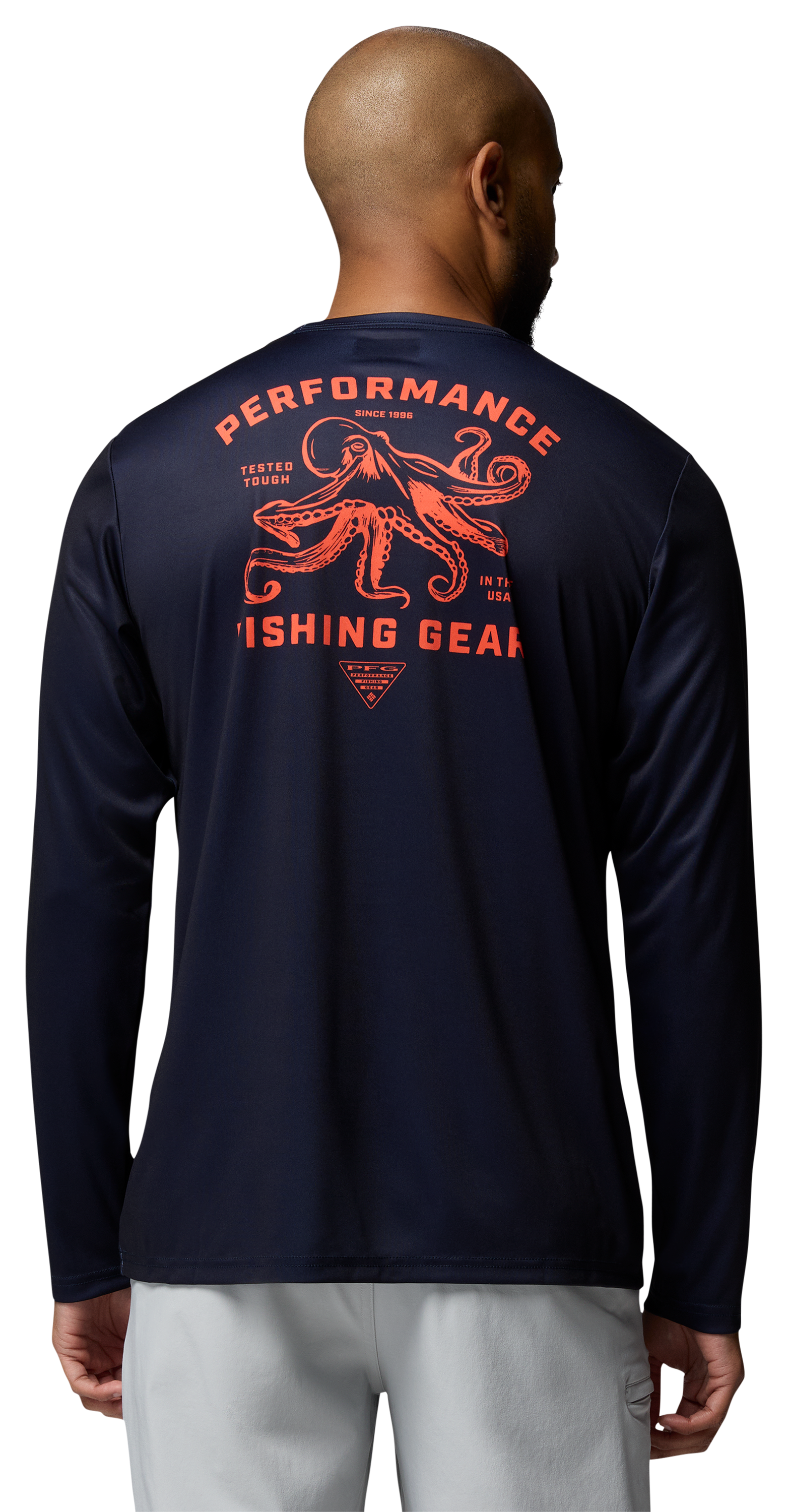 Image of Columbia Terminal Tackle PFG Octopus Creature Long-Sleeve Shirt - Collegiate Navy