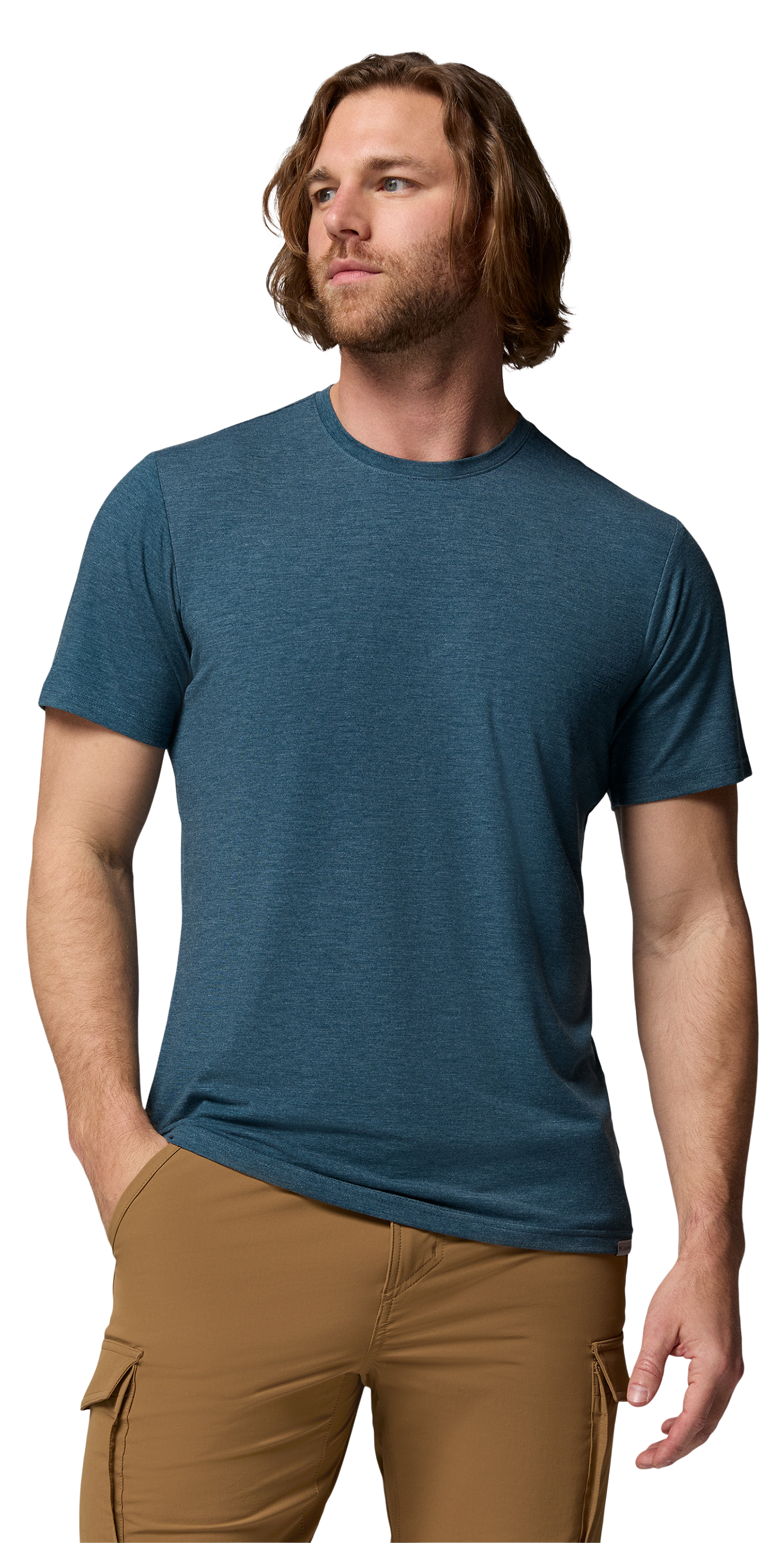 Image of Columbia CSC Soft Stretch Short-Sleeve T-Shirt - Everblue Heather