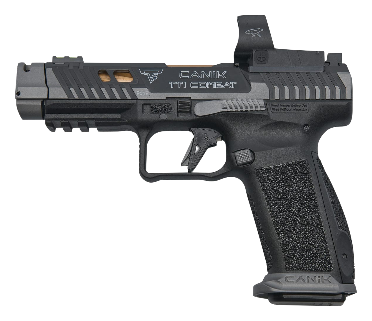 Image of CANiK TTI Combat Smoke Semi-Auto Pistol with MECANIK MO3 Red Dot