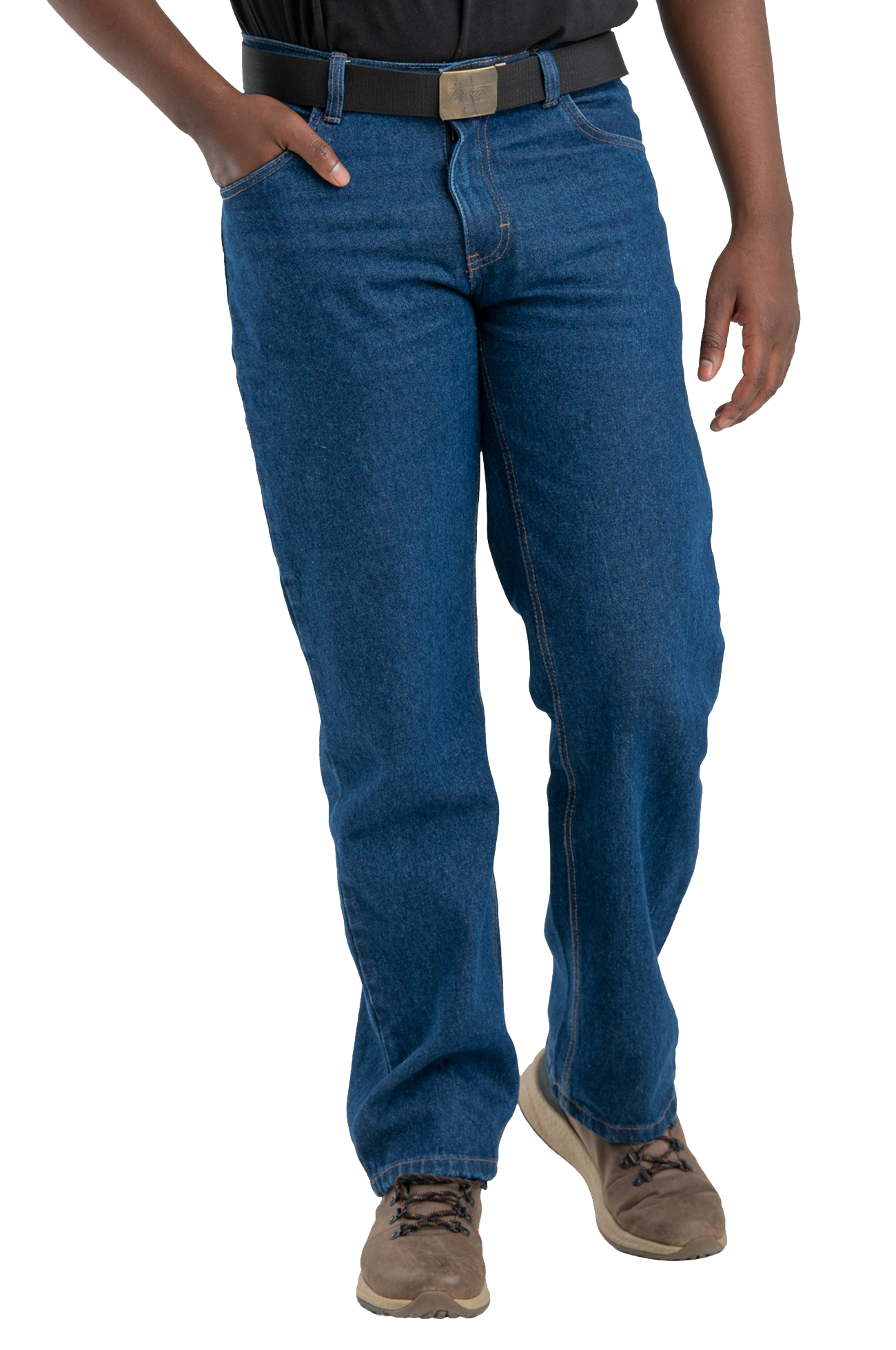 Image of Berne Heritage Relaxed-Fit Carpenter Jeans - Stone Wash Dark