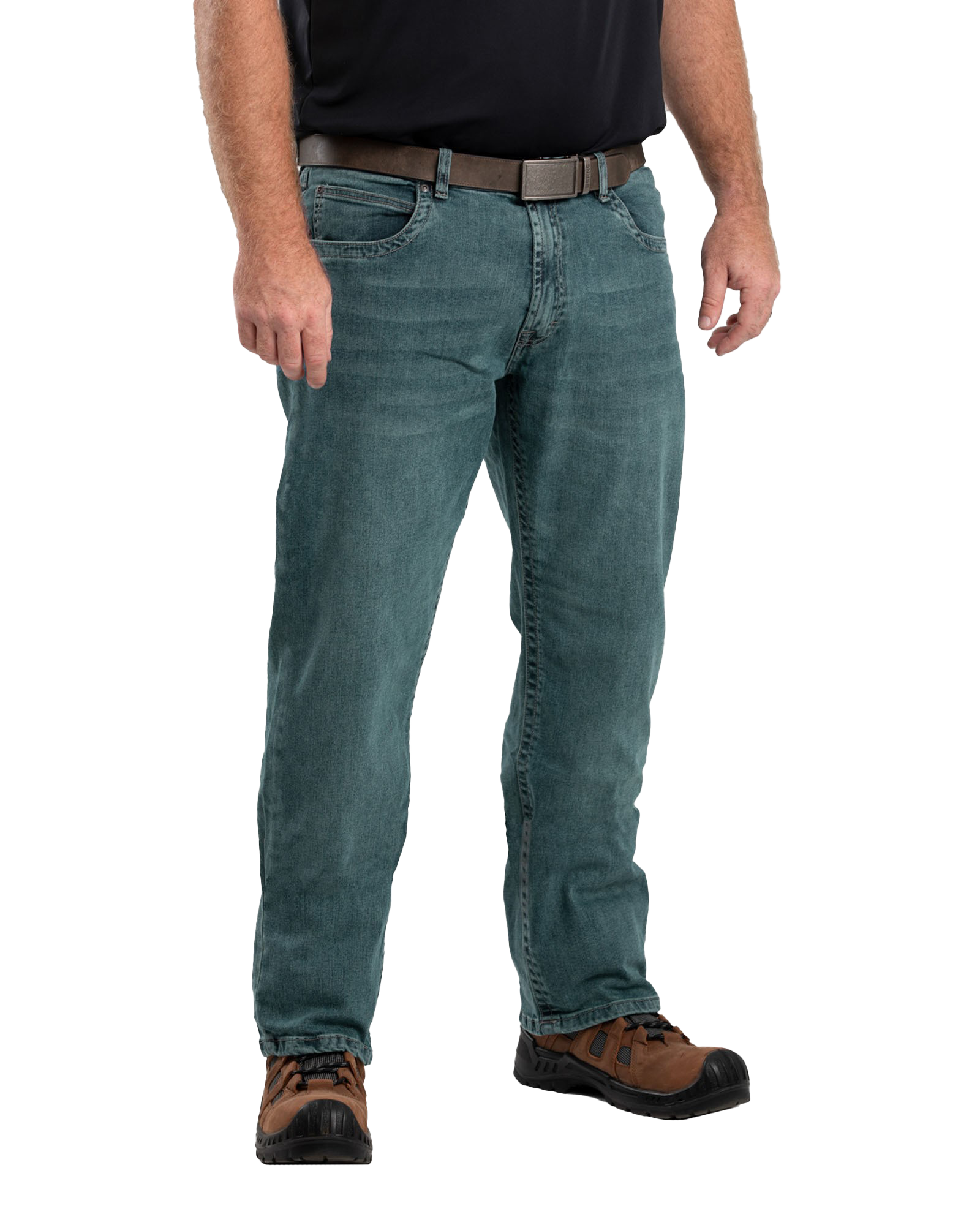 Image of Berne Highland Flex Relaxed-Fit Bootcut Jeans - Limestone