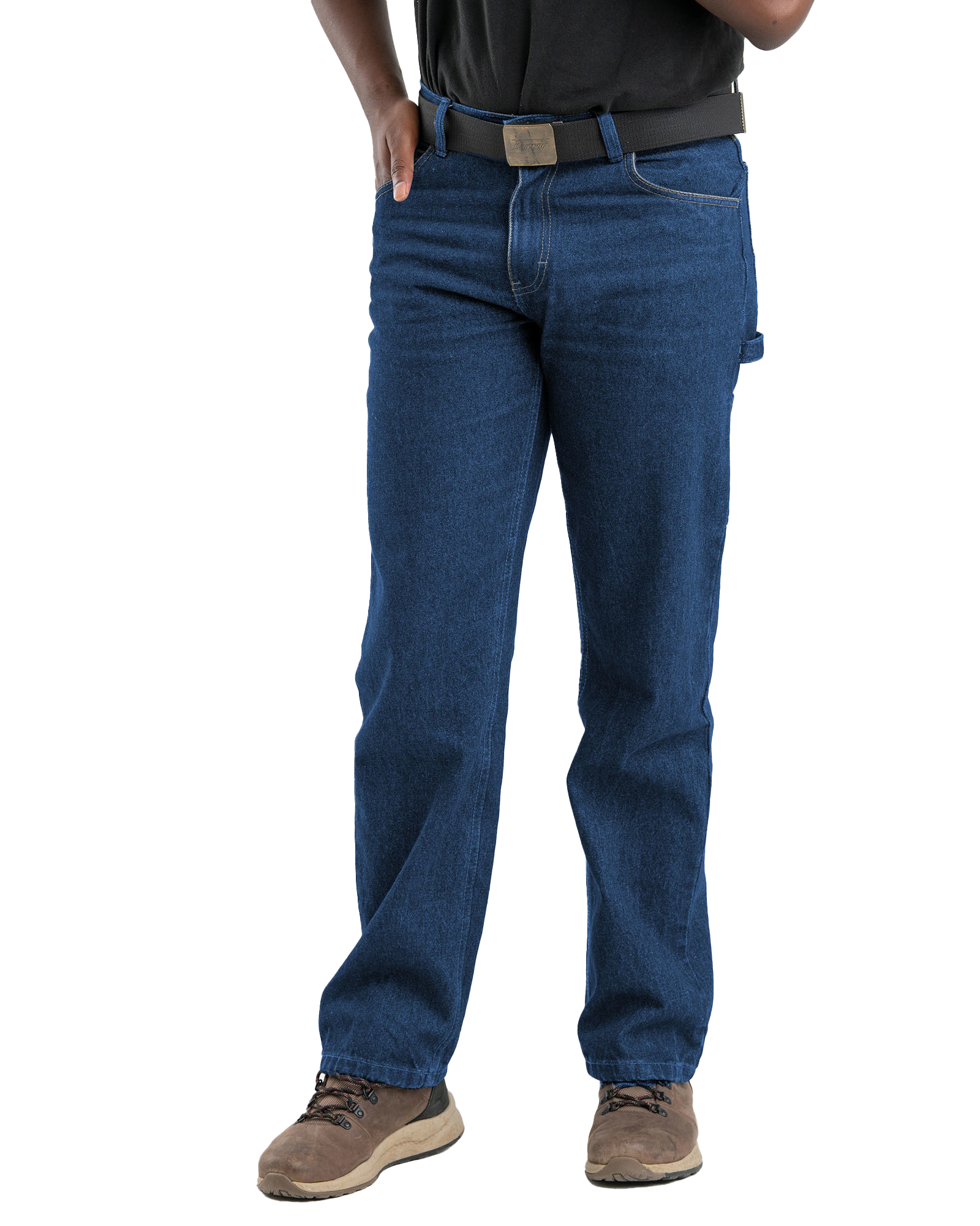 Image of Berne Heartland Flex Relaxed-Fit Carpenter Jeans - Stone Wash Dark