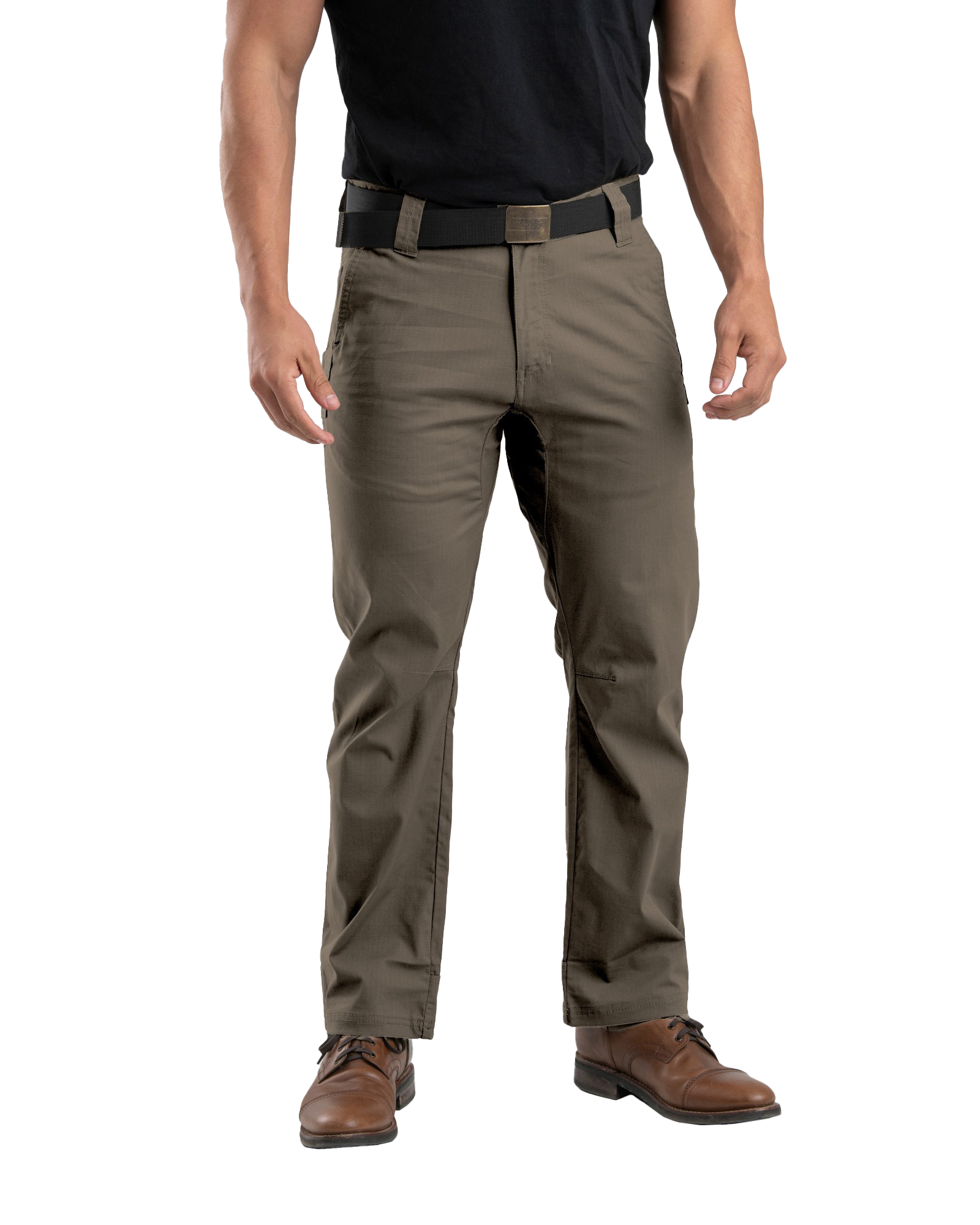 Image of Berne Highland Flex Ripstop Straight-Leg Pants - Putty
