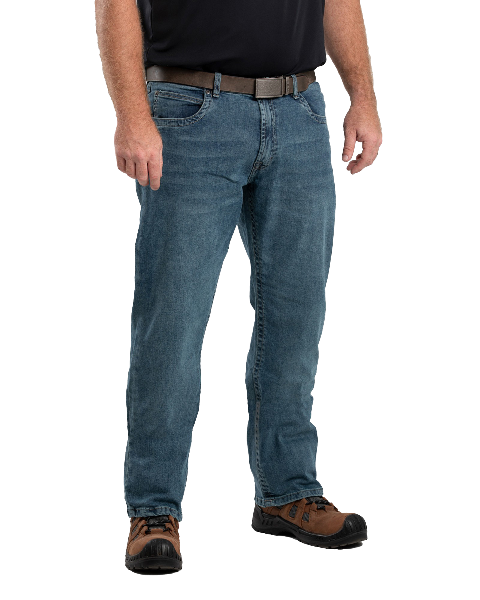 Image of Berne Highland Flex Relaxed-Fit Bootcut Jeans - Granite