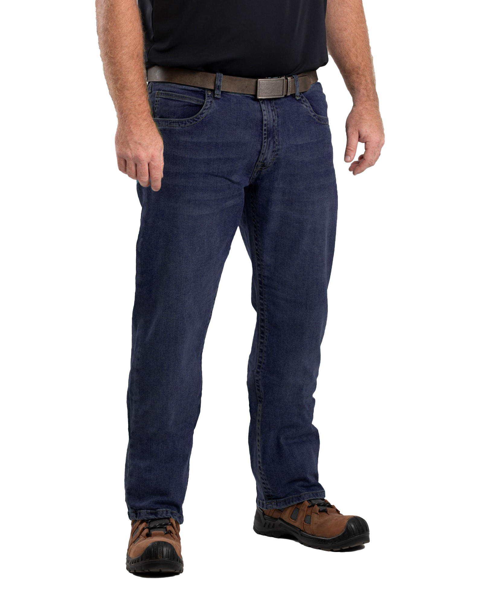 Image of Berne Highland Flex Relaxed-Fit Bootcut Jeans - Dark Wash
