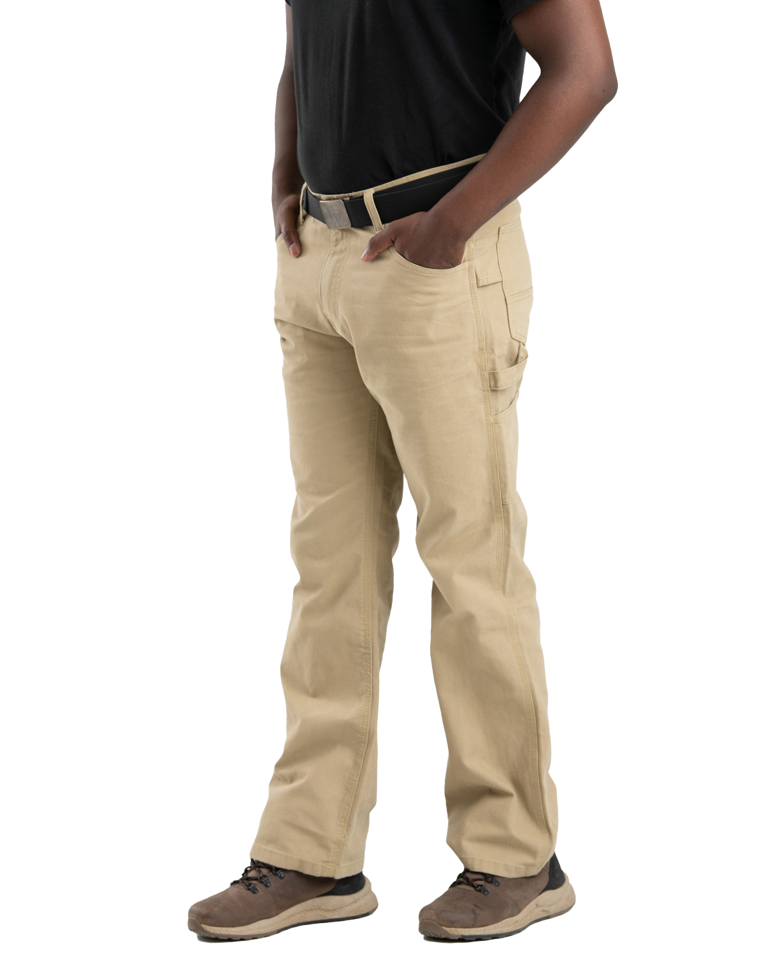 Image of Berne Heartland Washed Duck Relaxed-Fit Carpenter Pants - Timber Khaki