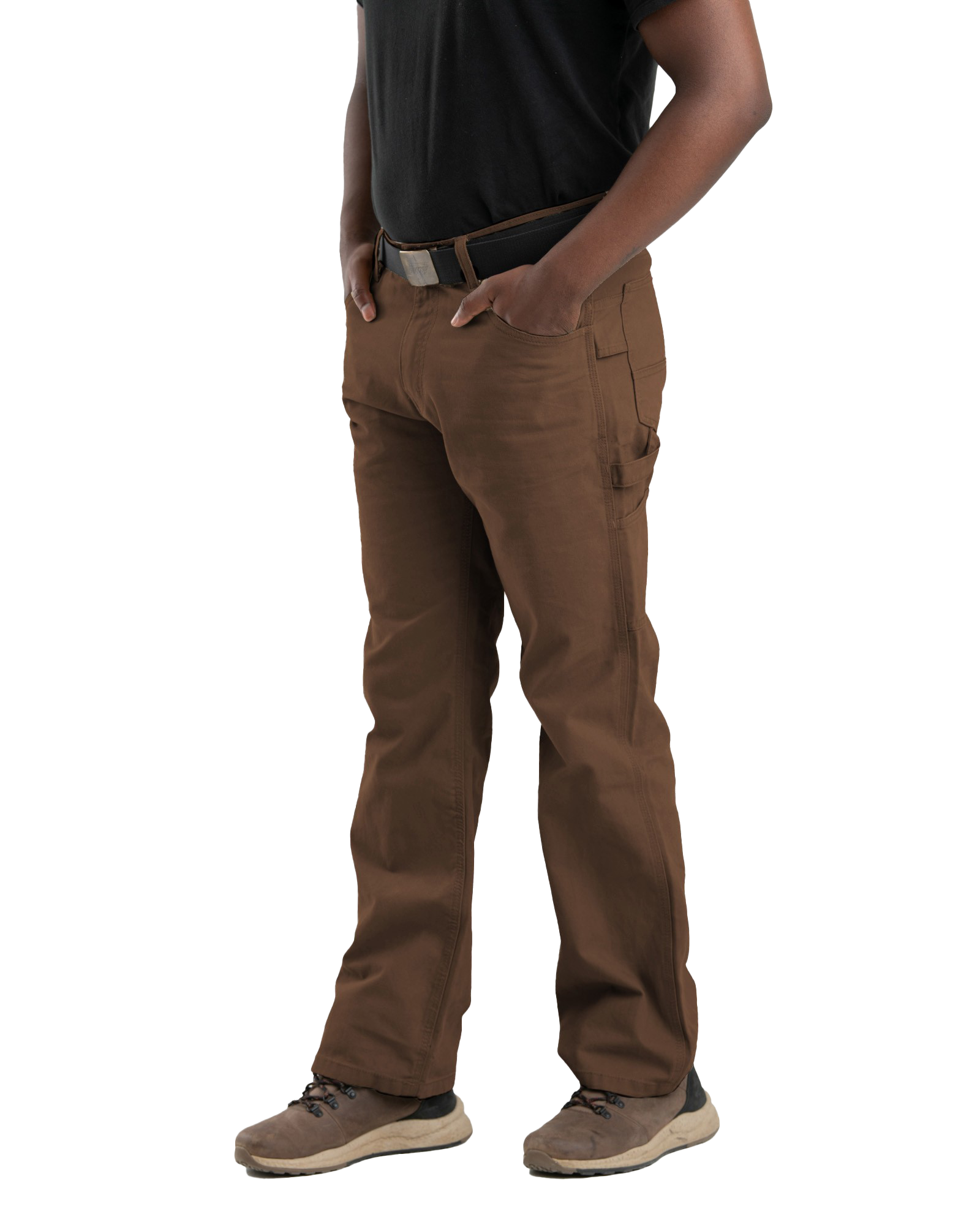 Image of Berne Heartland Washed Duck Relaxed-Fit Carpenter Pants - Bark