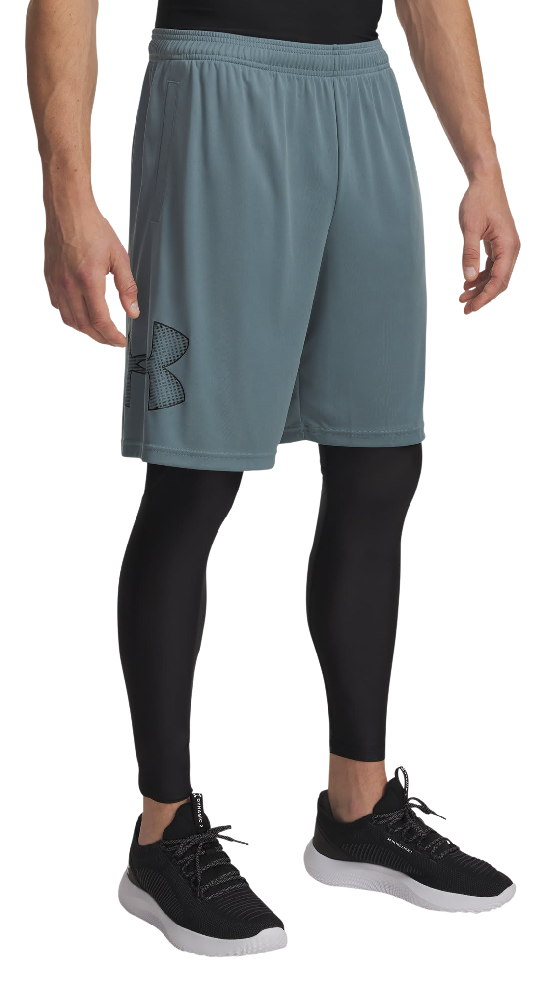 Image of Under Armour UA Tech Graphic Shorts - Jasper Blue/Black - L