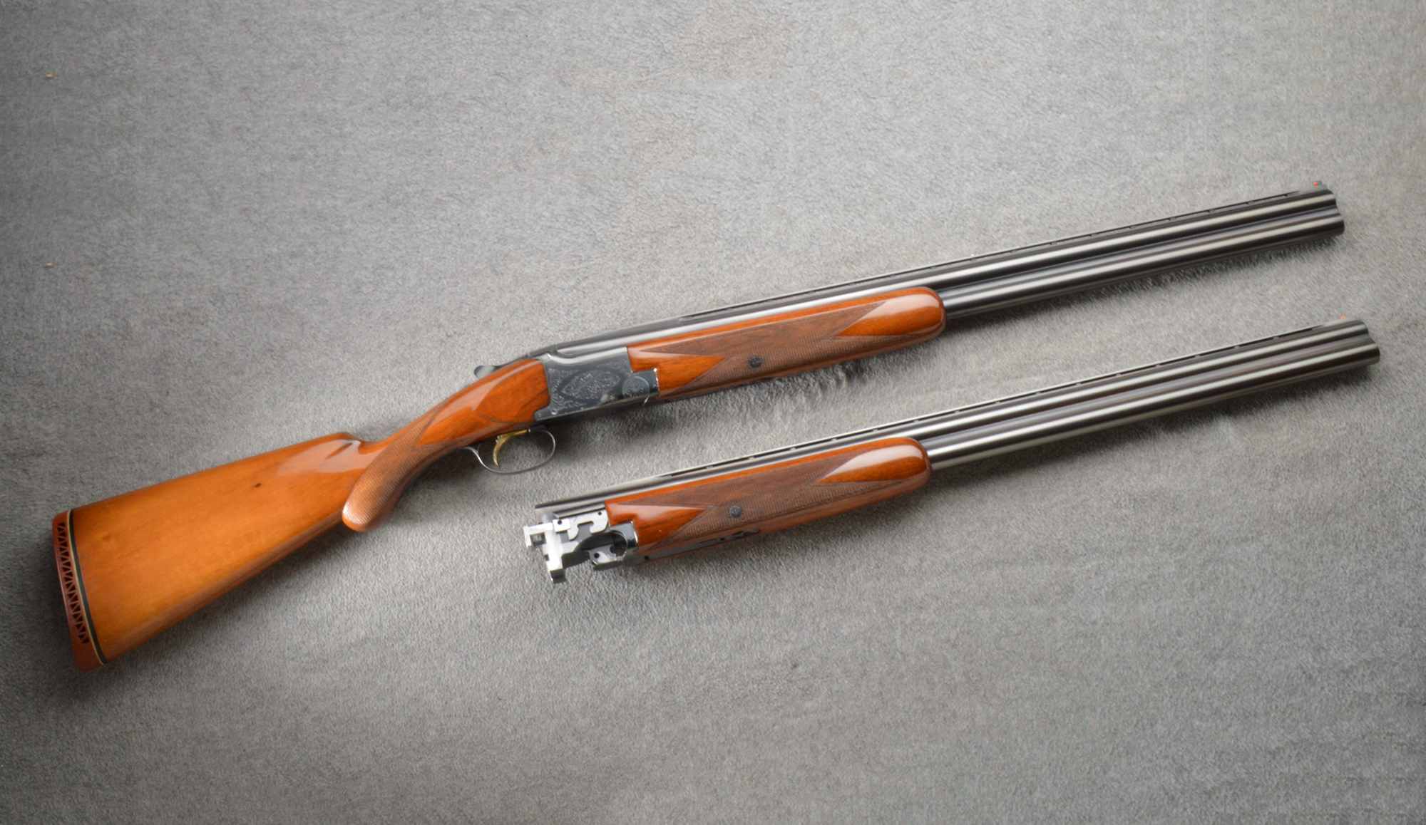 Image of Browning ~ Superposed ~ Cased Two Barrel Set ~ 12 Gauge ~ 1955 Production