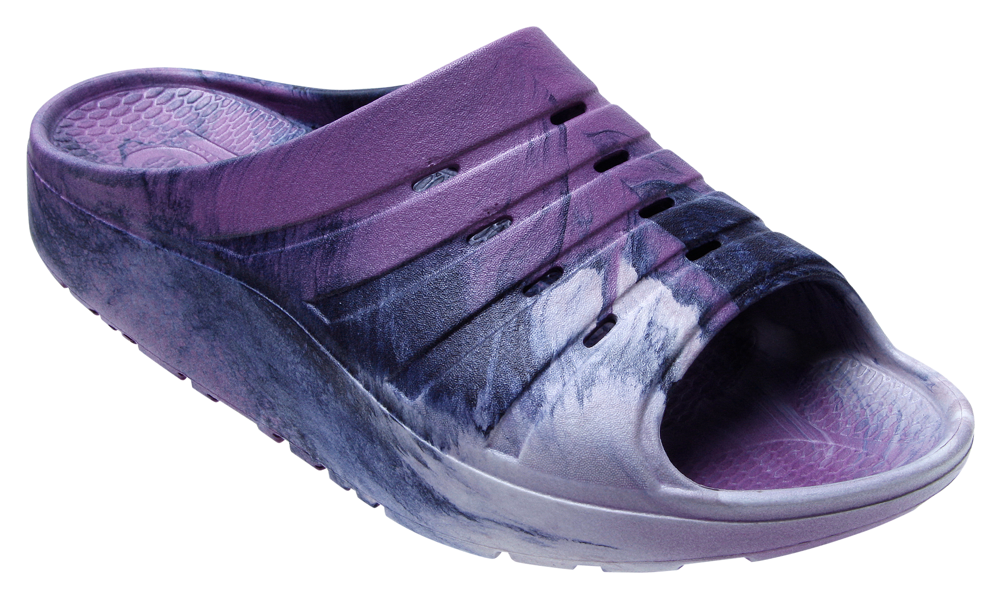 Image of OKA Recovery Slide Sandals for Women - Power Flow Marble