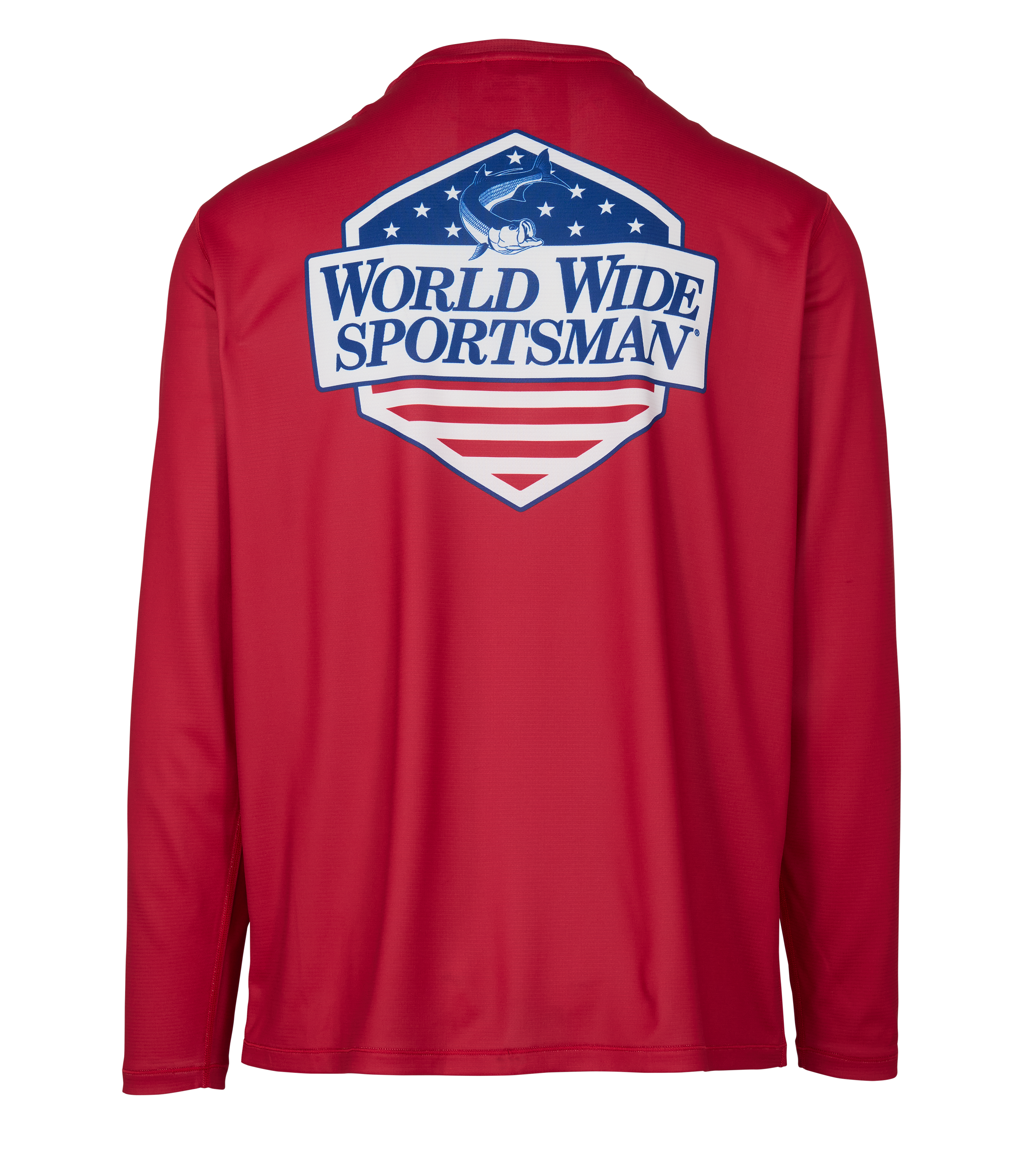 Image of World Wide Sportsman Americana 3D Cool Graphic Long-Sleeve Shirt - Cardinal