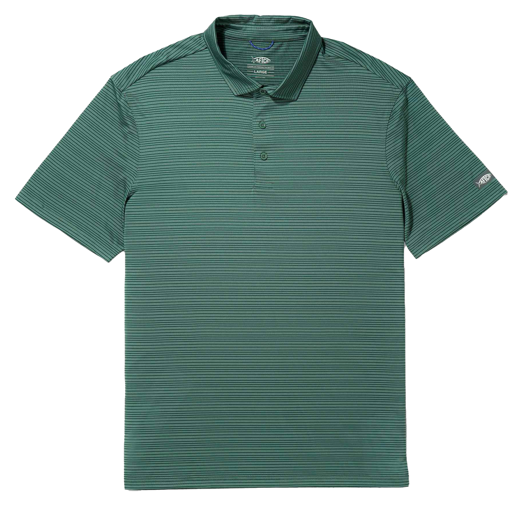 Image of AFTCO Link Performance Short-Sleeve Polo - Silver Pine