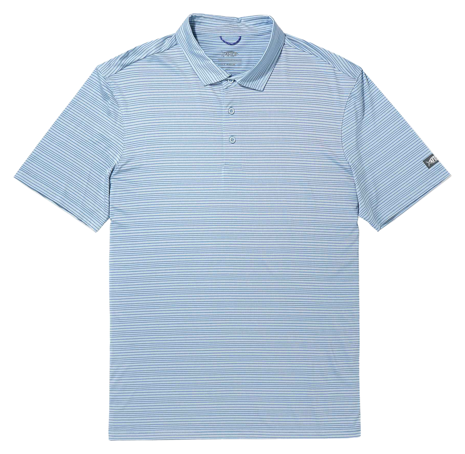 Image of AFTCO Link Performance Short-Sleeve Polo - Dusk