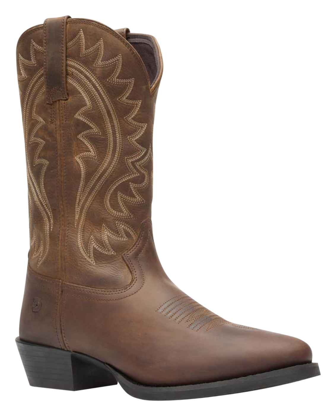 Image of Durango Shyloh Black Western Boots for Men - Frontier Brown - 8W