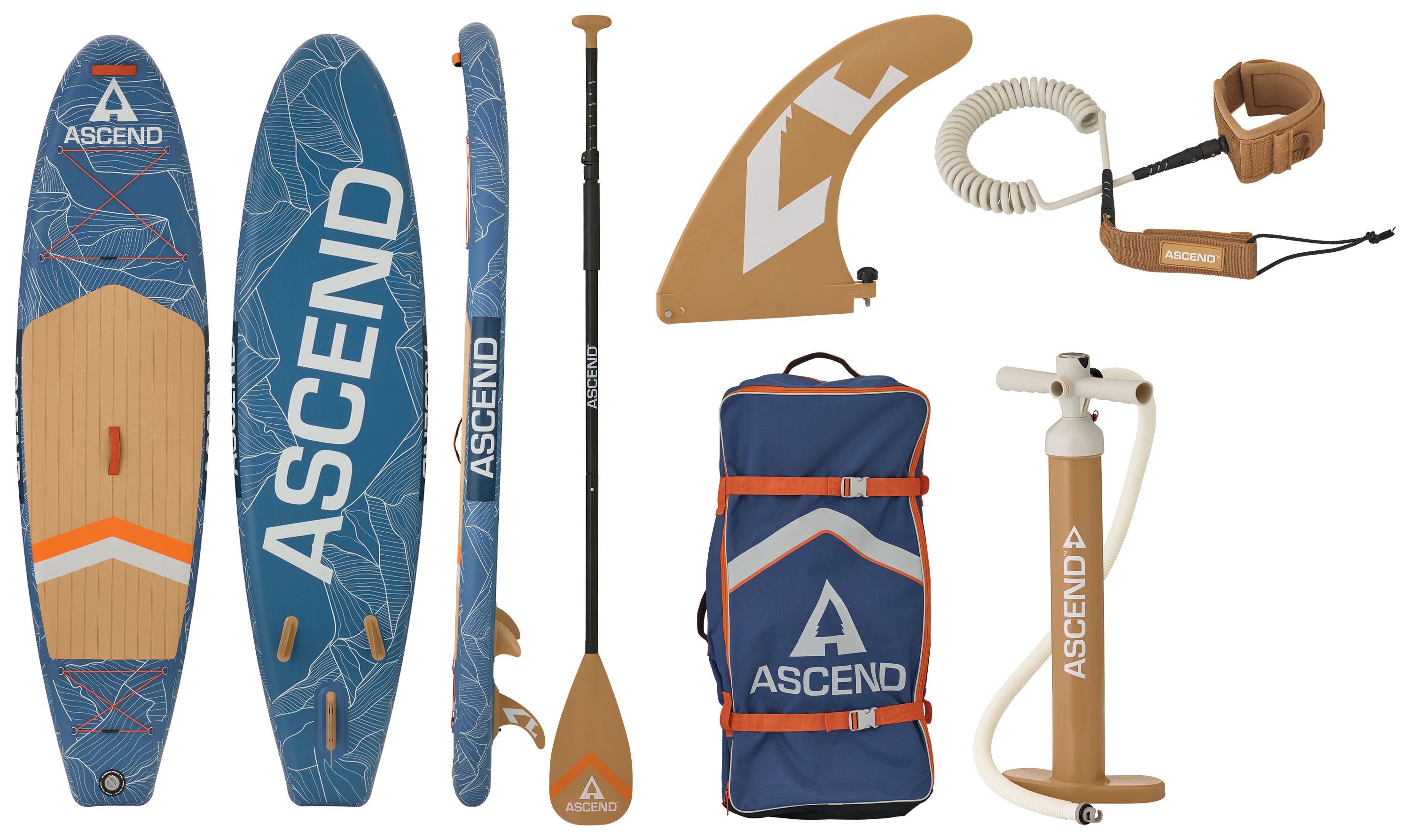 Image of "Ascend 10'6"" Inflatable Stand-Up Paddleboard Package"