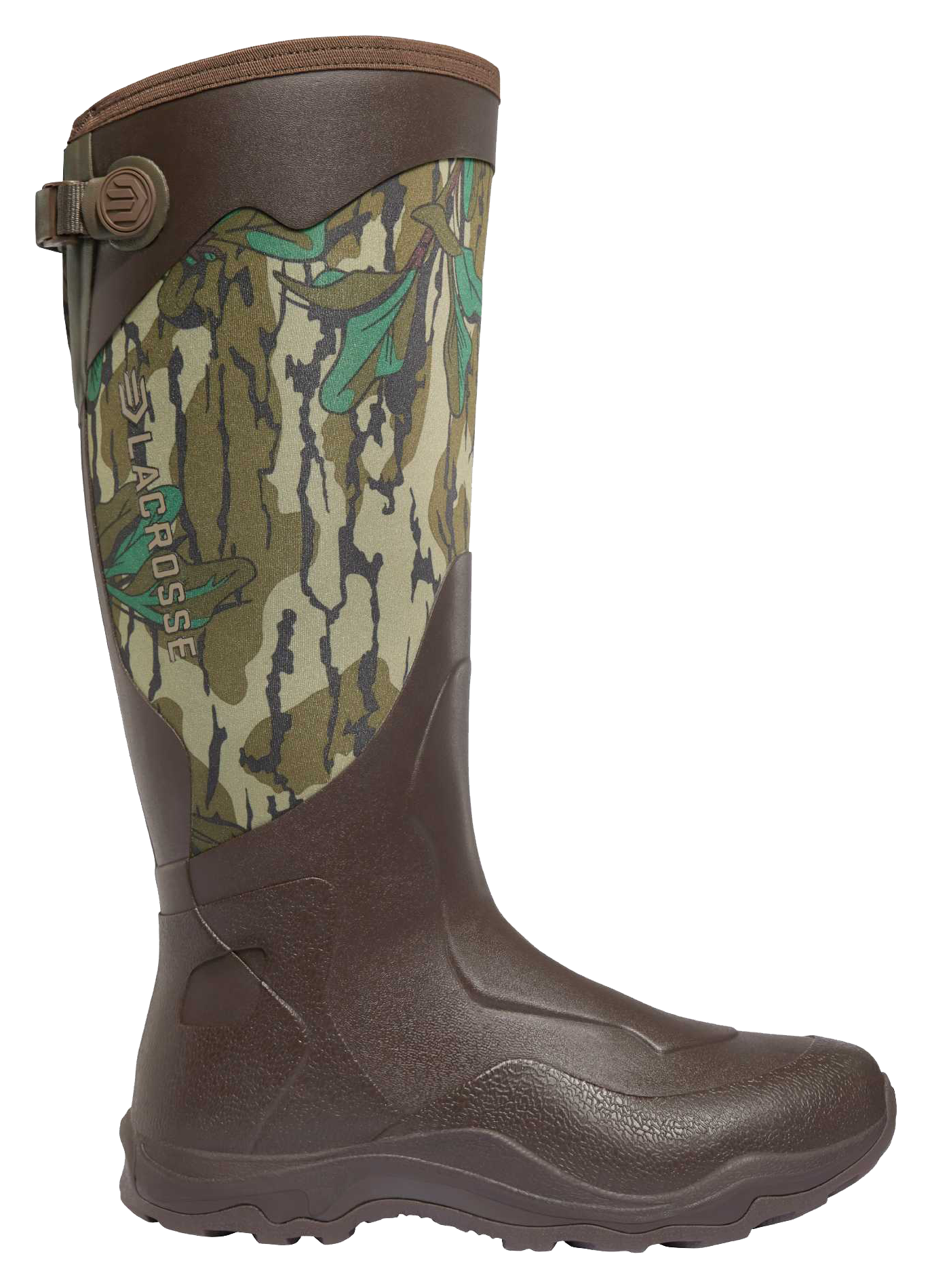 Image of LaCrosse Alpha Agility Rubber Boots for Men - Mossy Oak Greenleaf - 12M