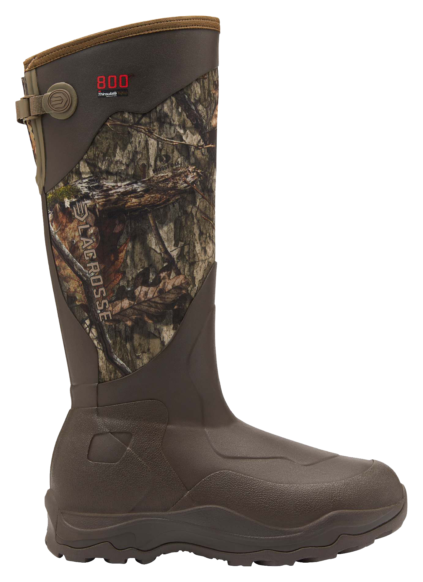 Image of LaCrosse Alpha Agility 800 Insulated Rubber Boots for Men - Mossy Oak Country DNA - 11M
