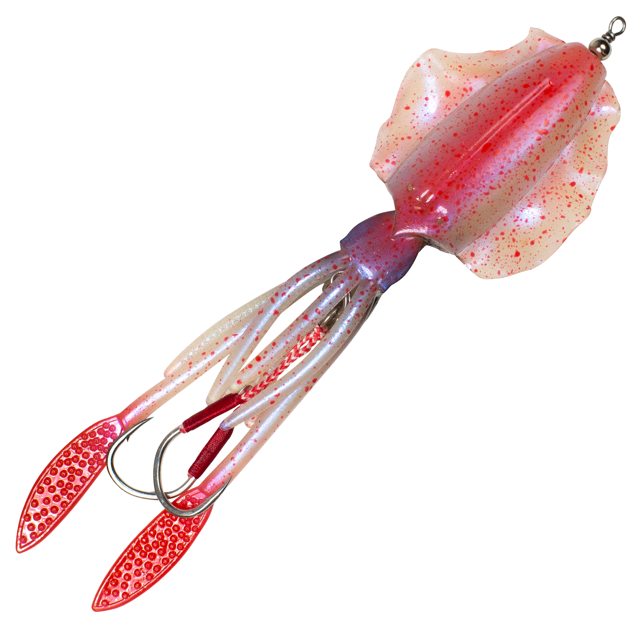 Lunkerhunt Lunkerhunt Mantle Pre-Rigged Squid - Blood Fin - $11.99 at Bass Pro Shops