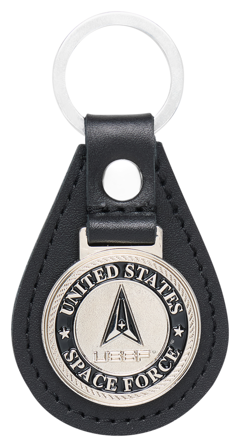 Image of Bass Pro Shops Space Force Leather Keychain