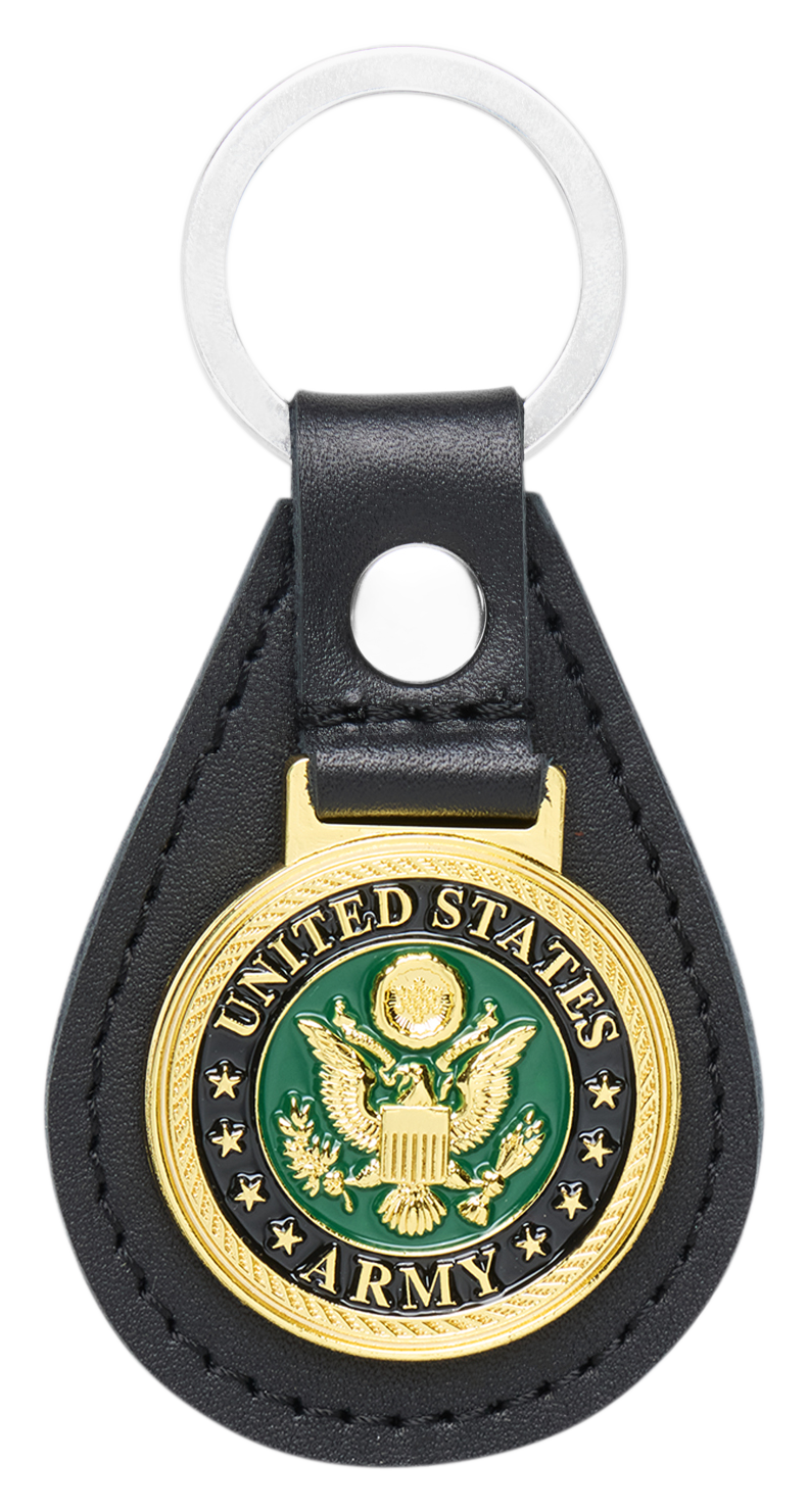Image of Bass Pro Shops Army Leather Keychain