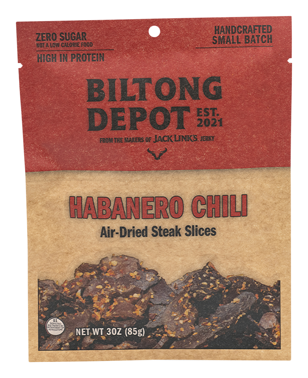 Image of Jack Link's Biltong Depot Habanero Chili Air-Dried Steak Slices