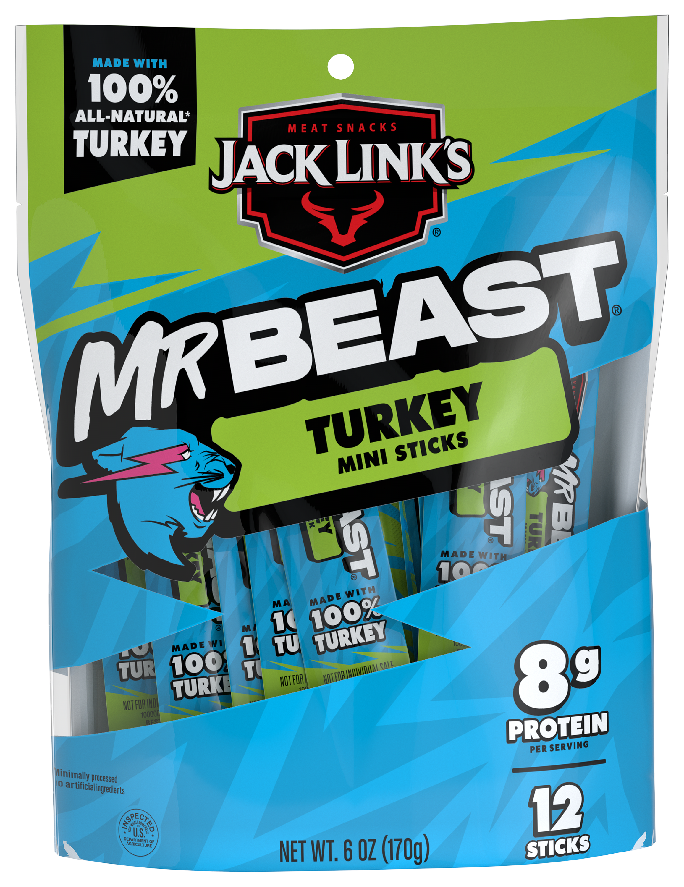 Image of Jack Link's MrBeast Original Mini Turkey Sticks