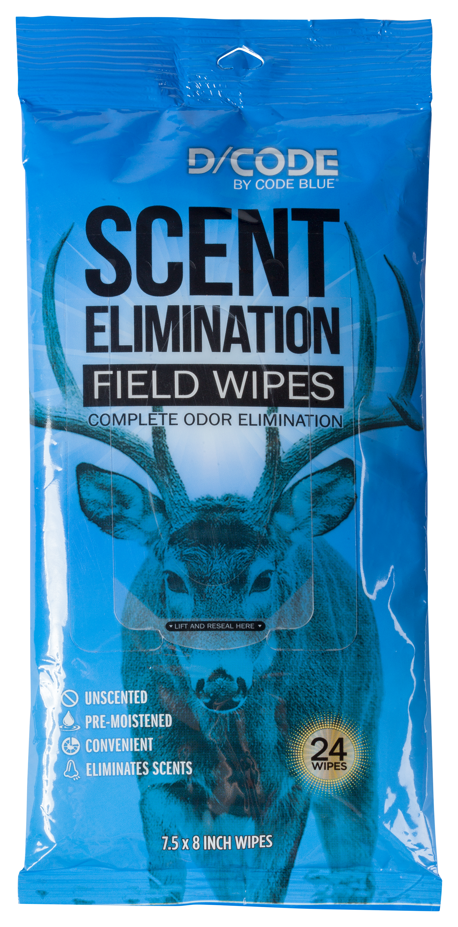 Image of Code Blue D/CODE Scent Elimination Field Wipes
