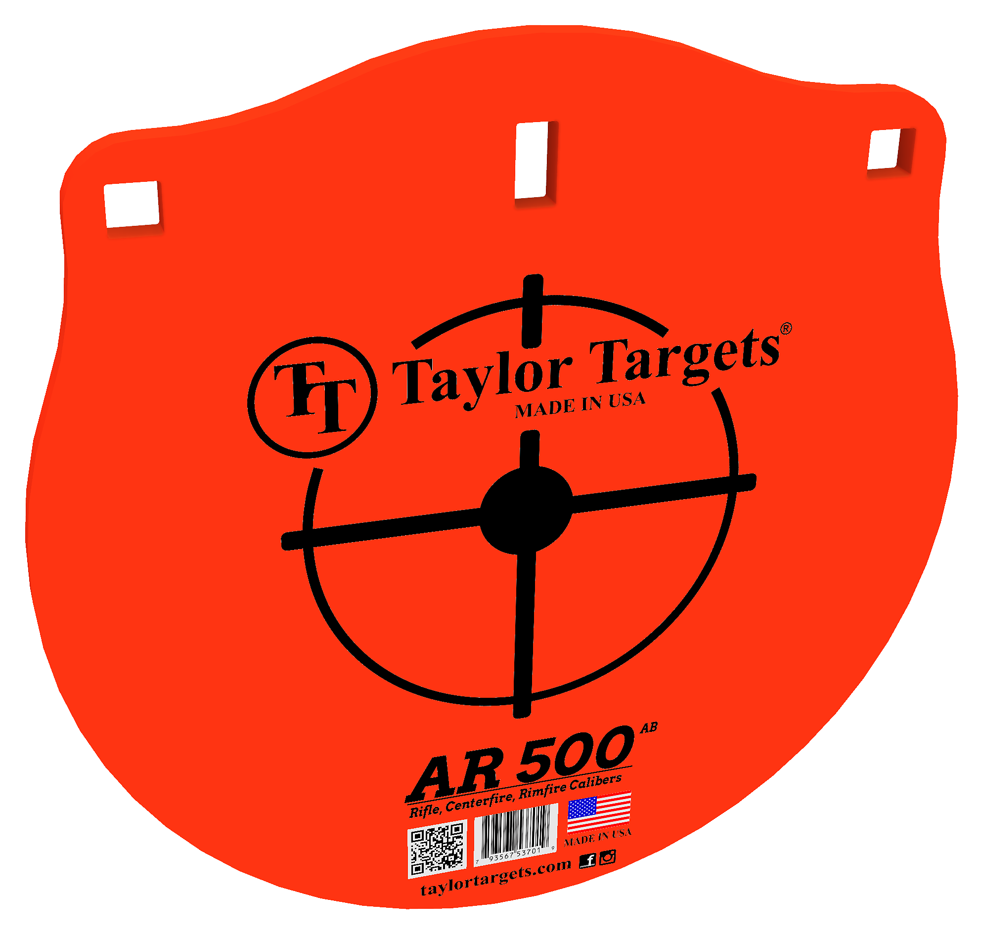 Image of Taylor Targets AR500AB Gong Flat Plate Steel Target