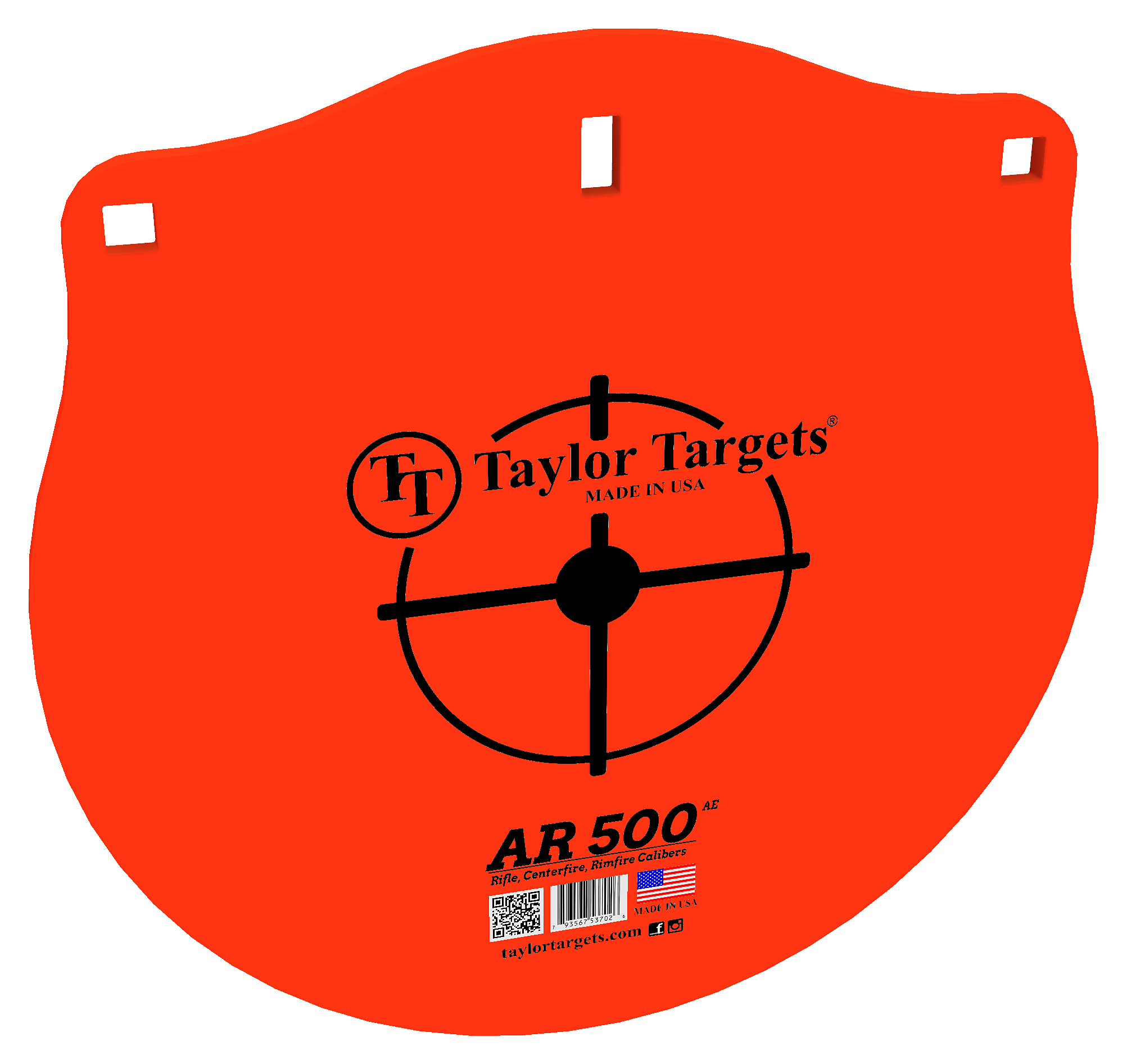 Image of Taylor Targets AR500AE Gong Flat Plate Steel Target