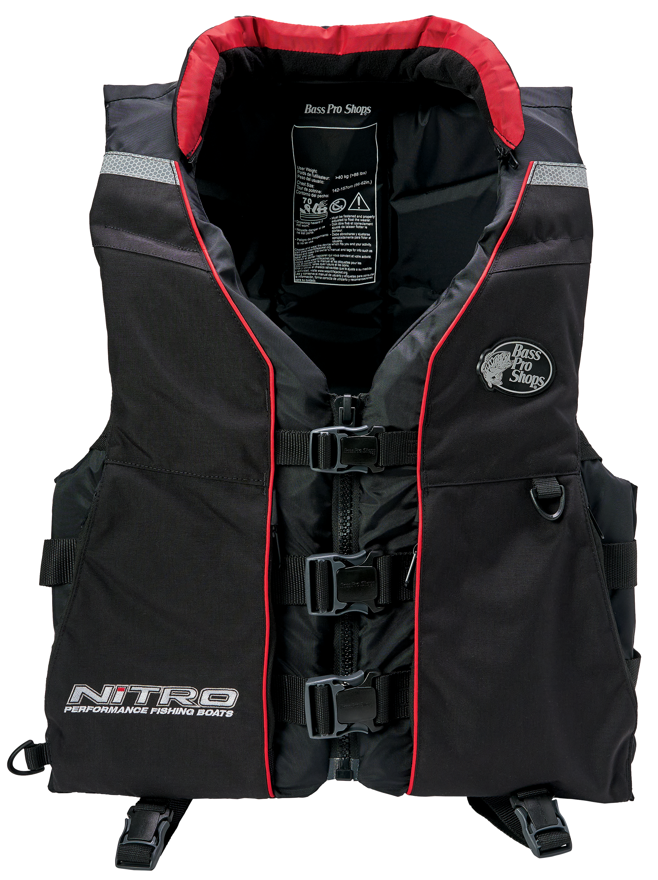 Image of Bass Pro Shops Nitro Fishing Life Vest - 2XL