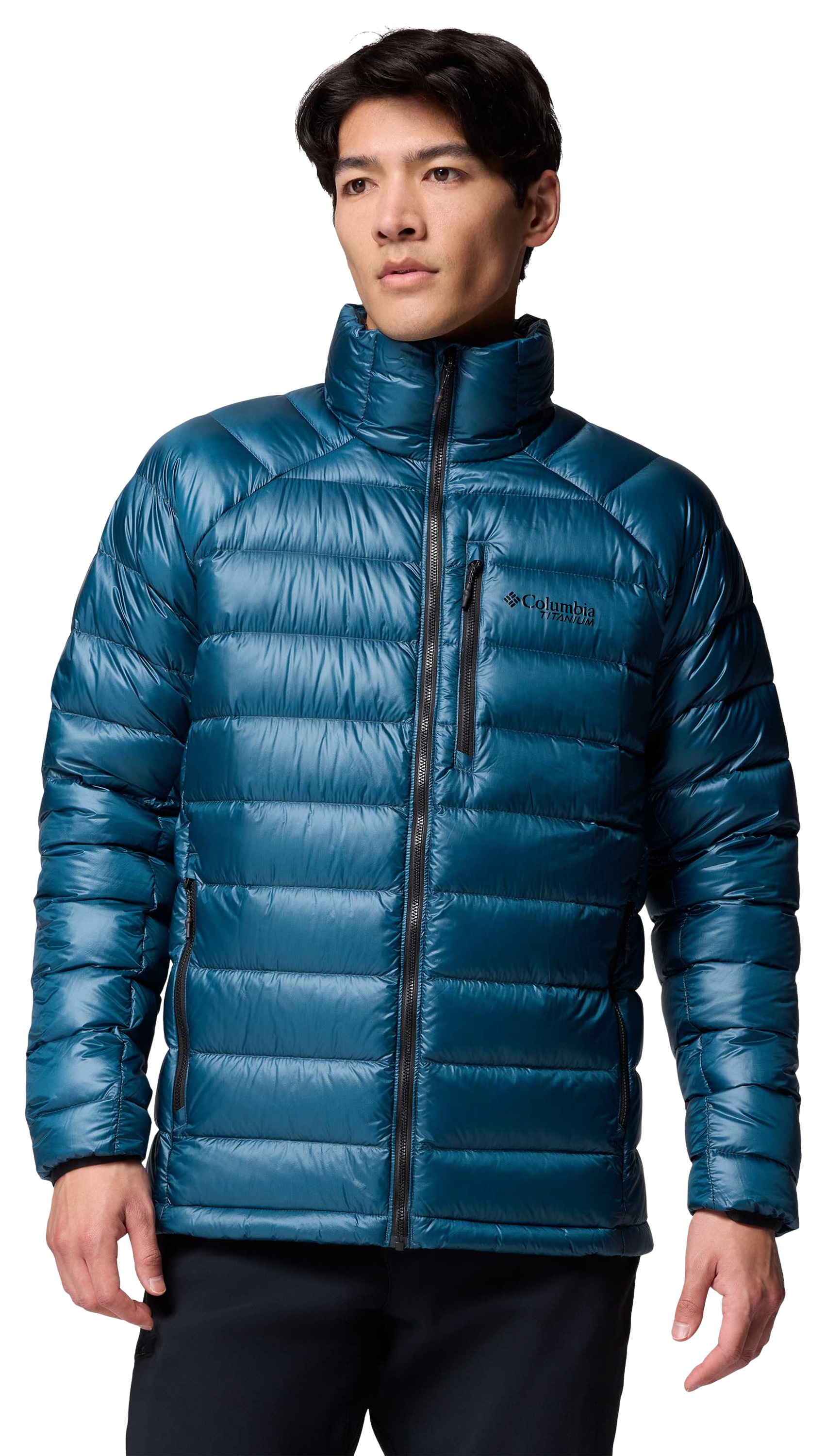 Image of Columbia Arctic Crest Down Jacket for Men - Everblue - L