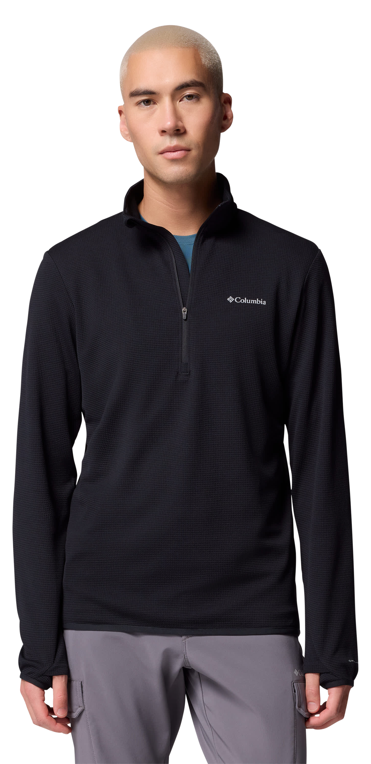 Image of Columbia Tech Trail Utility Half-Zip Pullover - Black - XXL