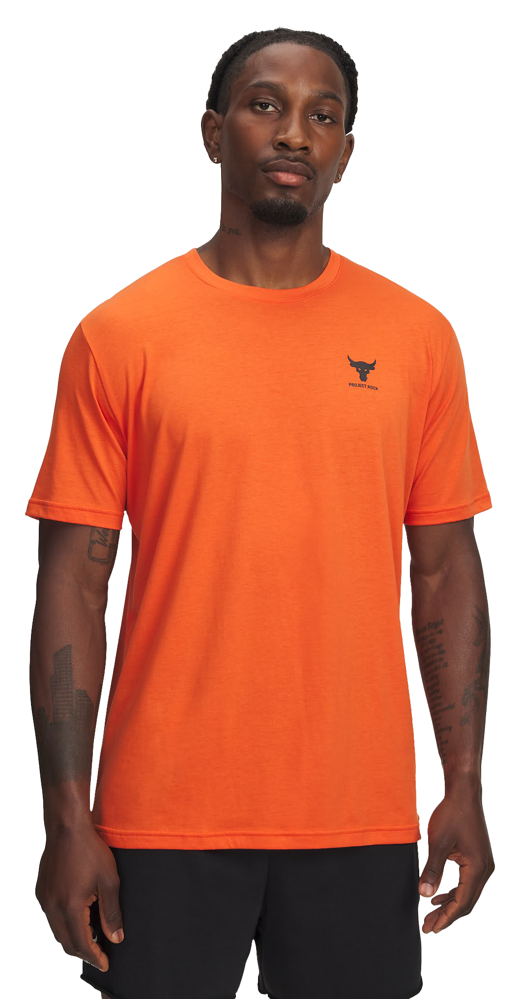 Image of Under Armour Project Rock Simple Short-Sleeve T-Shirt - Orange