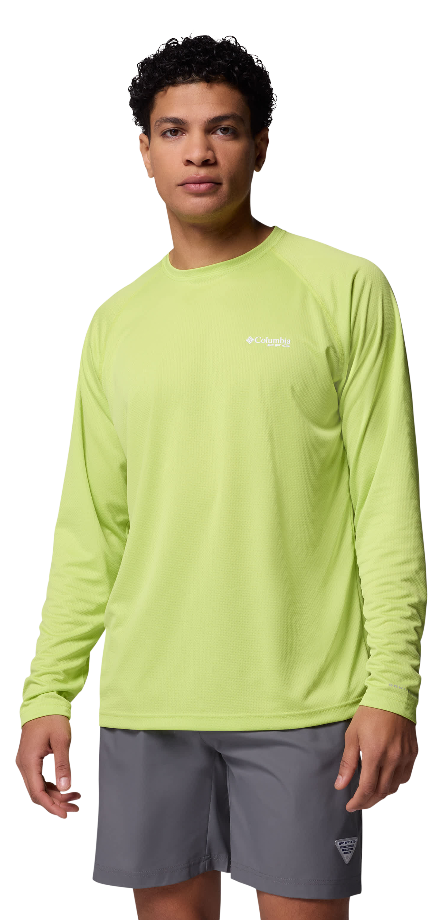 Image of Columbia PFG Solar Stream Long-Sleeve Shirt - Voltage - 2XL