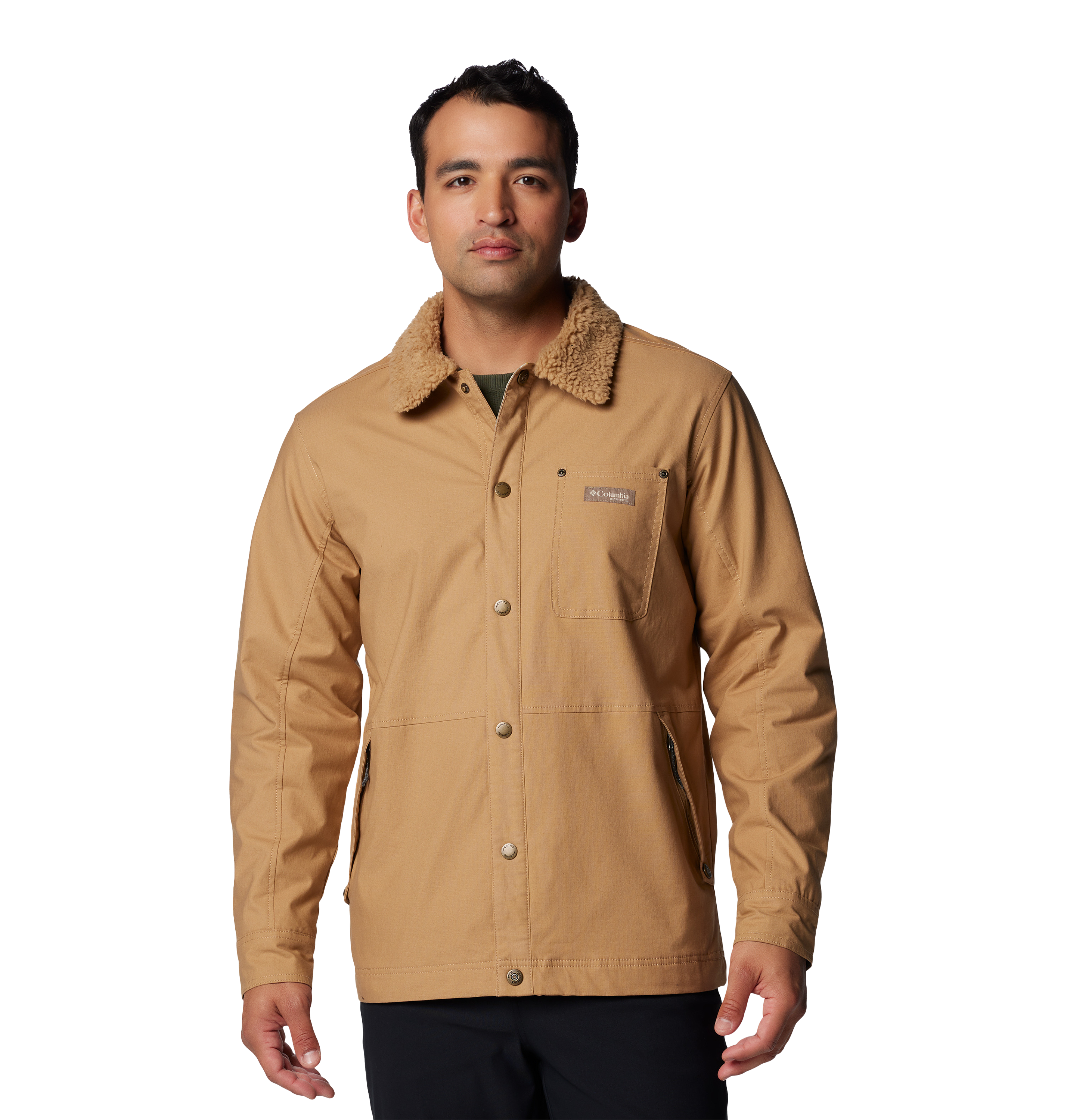 Image of Columbia Roughtail Utility Jacket - Sahara/Timberwoods Camo - XS