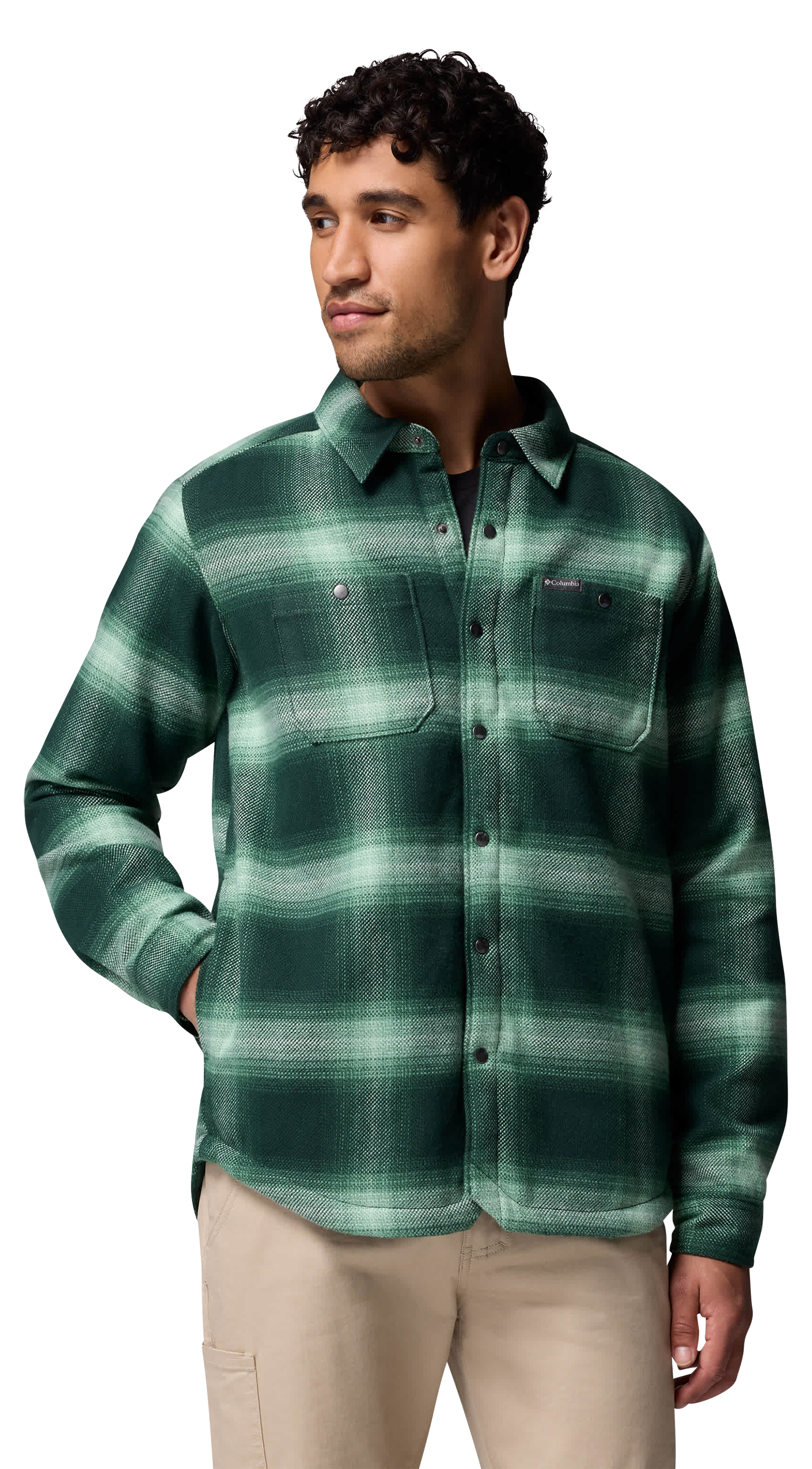 Image of Columbia Windward II Shirt Jacket - Rain Forest Blurred Ombre - 2XL