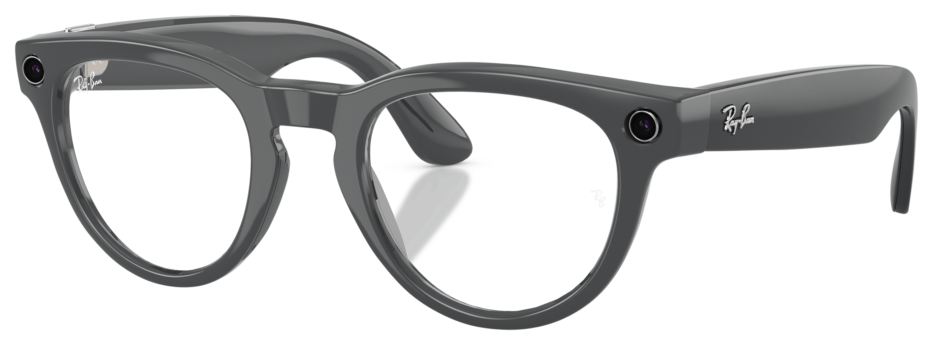 Image of Ray-Ban Meta Headliner Gen 2 RW4013 Transitions Sunglasses - Shiny Asteroid Gray/Clear to Emerald Photochromic - Medium