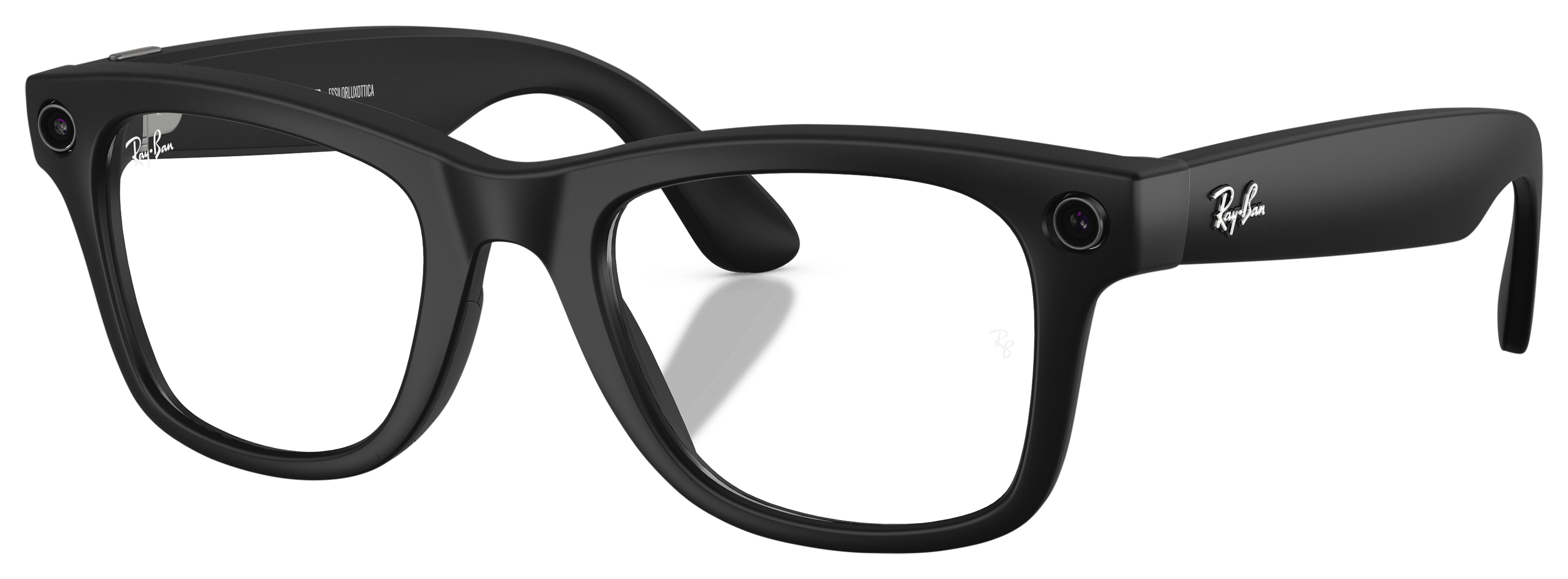 Image of Ray-Ban Meta Wayfarer Gen 2 RW4012 Transitions Sunglasses - Matte Black/Clear/Gray Photochromic - Large