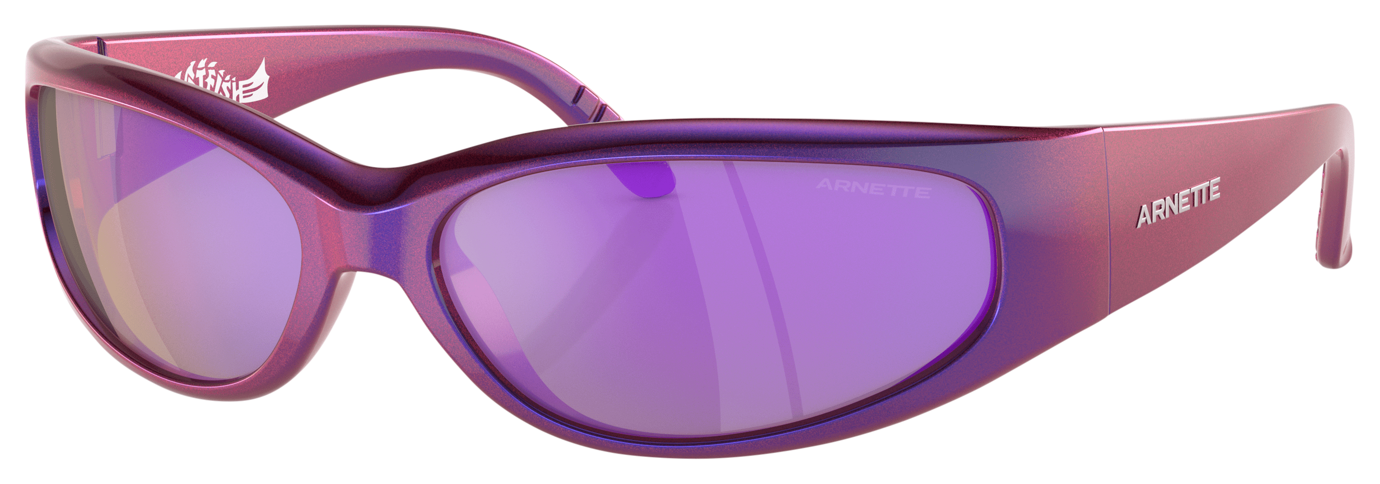 Image of Arnette Catfish AN4302 Sunglasses - Iridescent Blue/Violet/Gray Mirror - Large