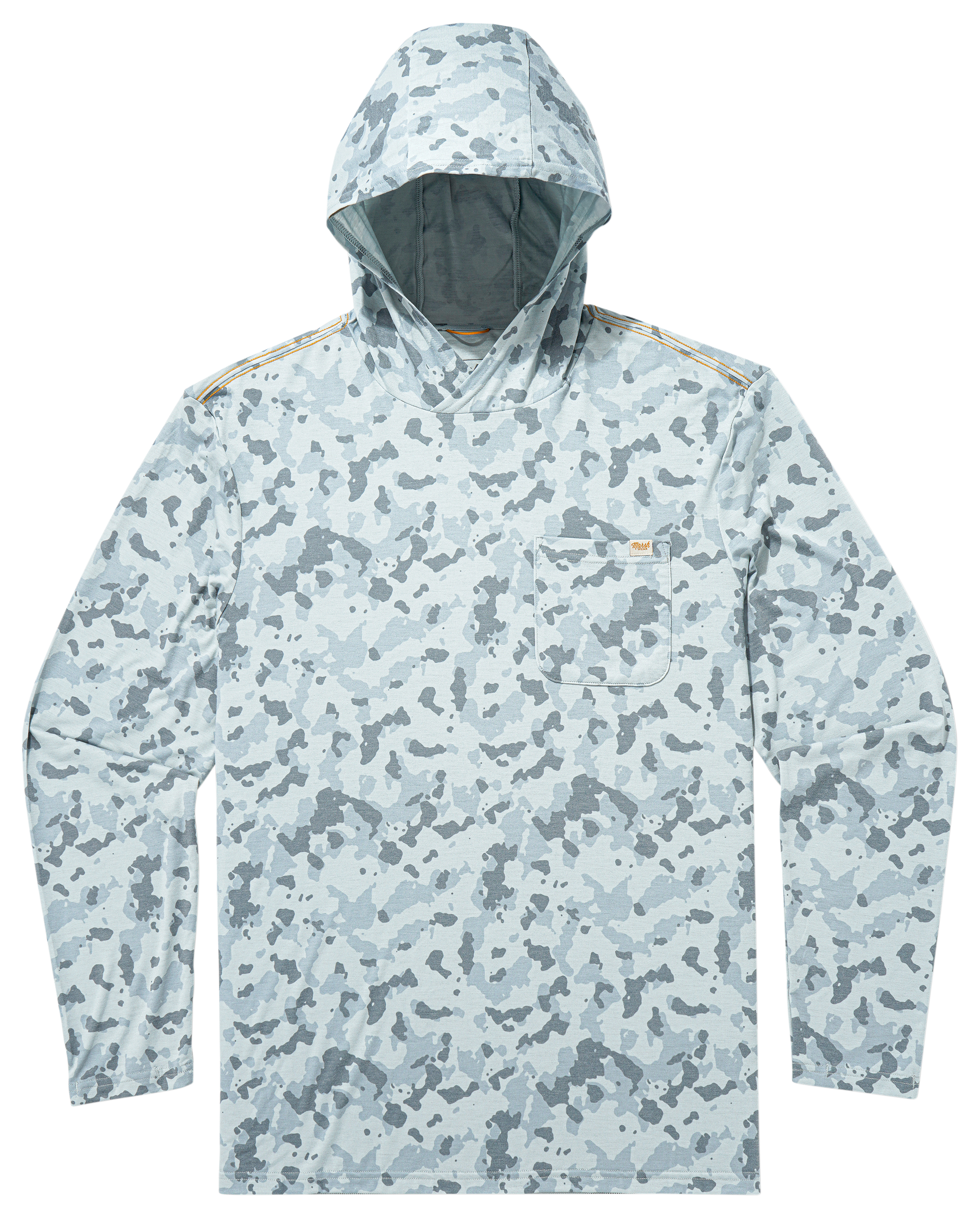 Image of Marsh Wear Buxton Hagood Hoodie for Men - Granite Foxhole Camo