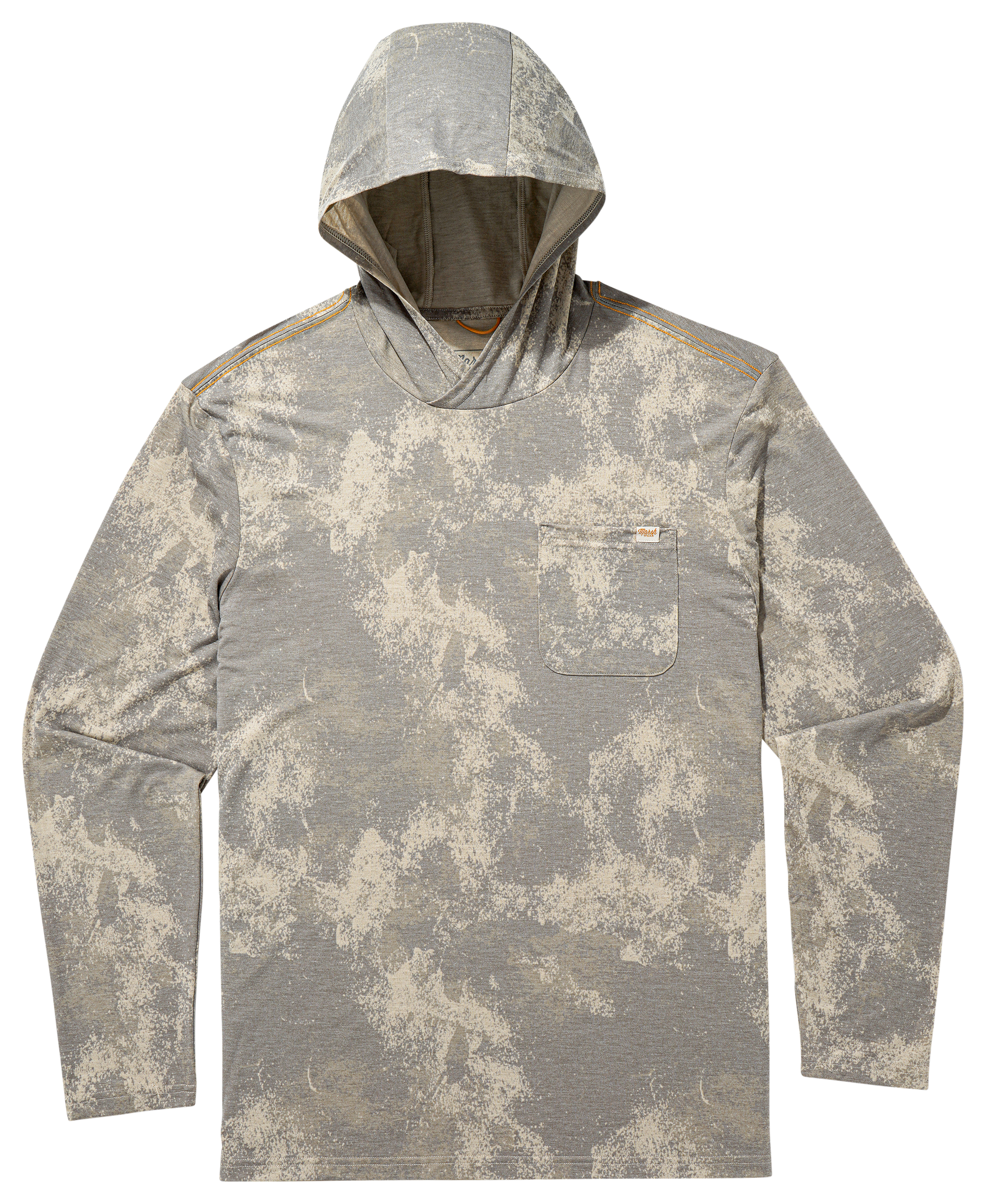 Image of Marsh Wear Buxton Hagood Hoodie for Men - Rock Overland Camo