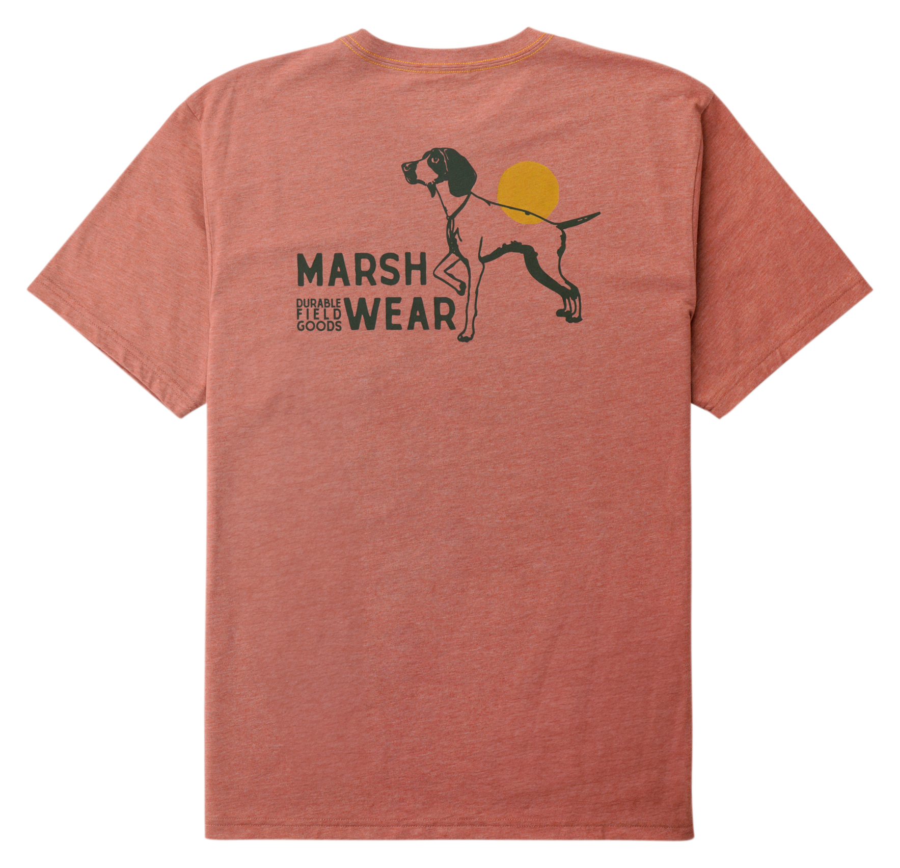 Image of Marsh Wear Durable Field Goods Short-Sleeve T-Shirt - Etruscan Red Heather - M