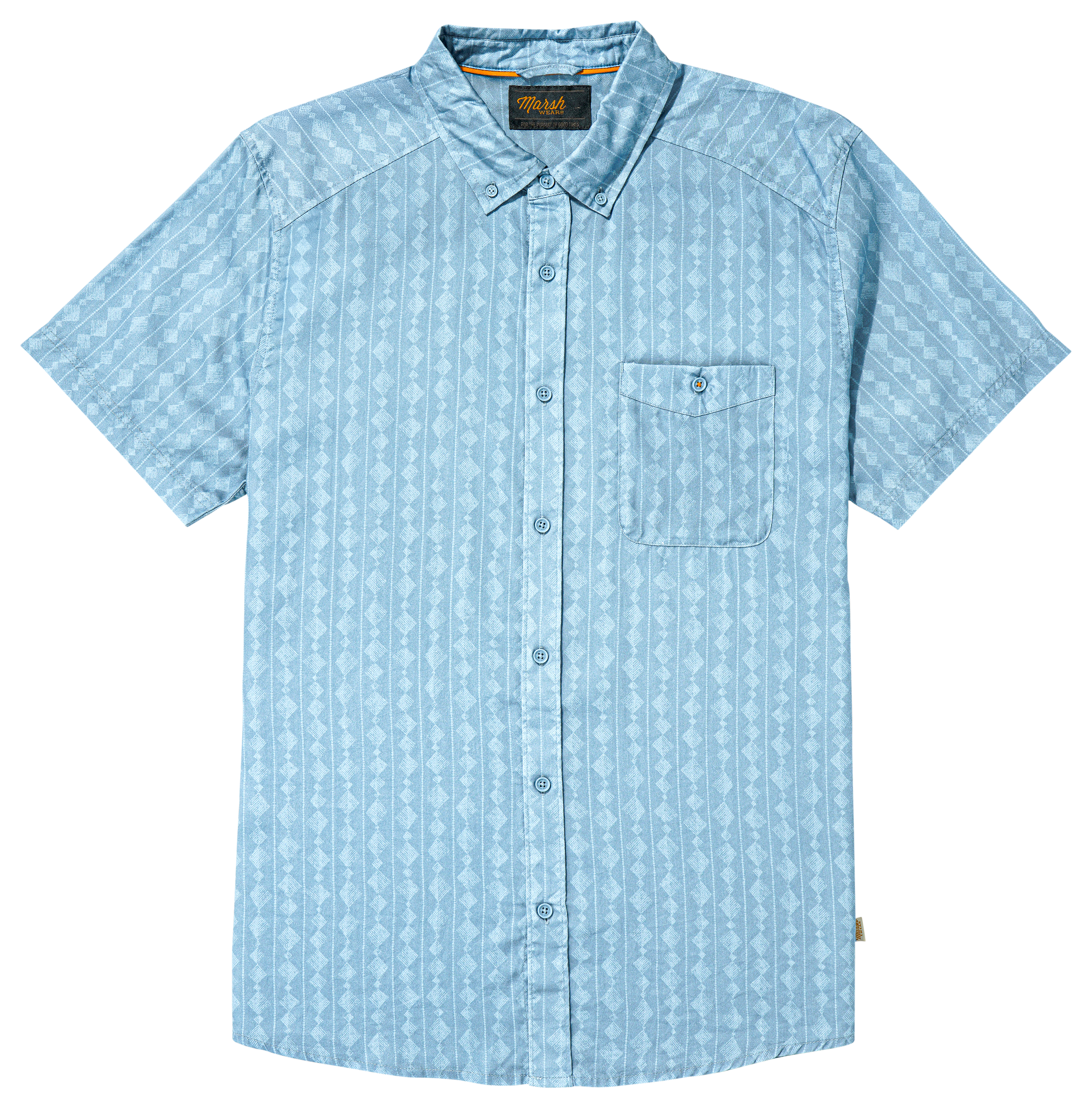 Image of Marsh Wear Hagood Pocket Short-Sleeve Shirt for Men - Tourmaline