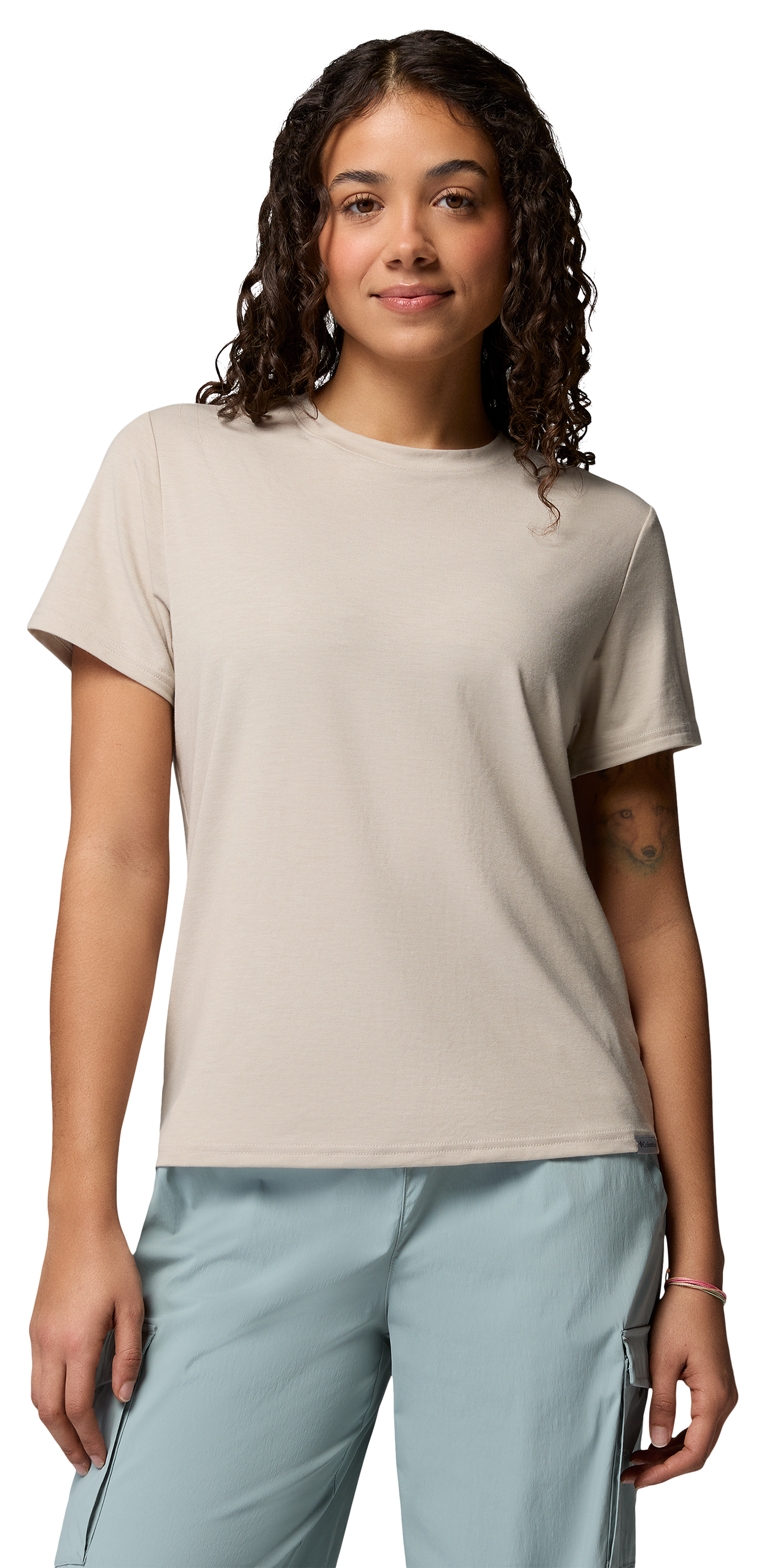 Image of Columbia CSC Soft Stretch Short-Sleeve T-Shirt - Dark Stone Heather