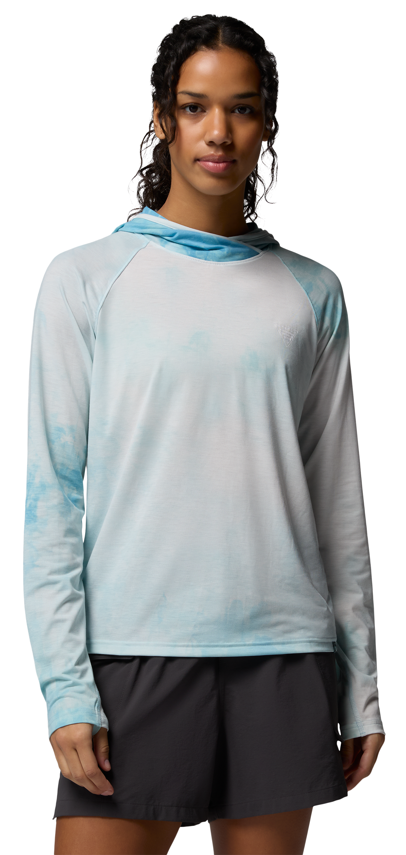 Image of Columbia PFG Uncharted II Cloud Hoodie - Marine Light/Cloud Dye - XL
