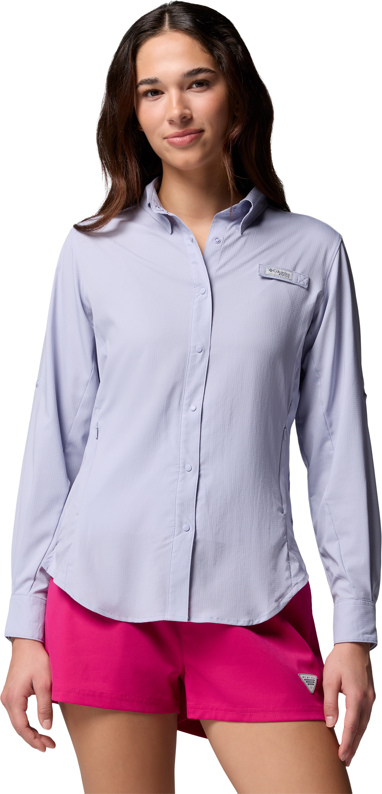Image of Columbia PFG Tamiami II Long-Sleeve Button-Down Shirt - Twilight